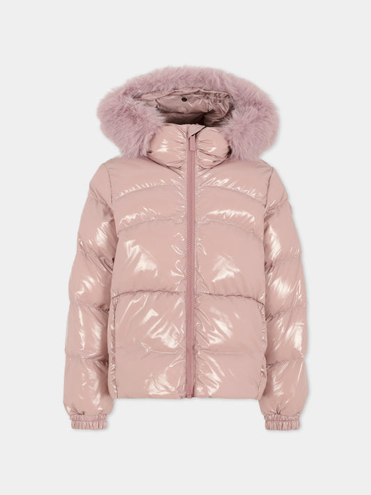 Piumino lilla per bambina con logo,Colmar Originals Kids,3475E 8XV 743