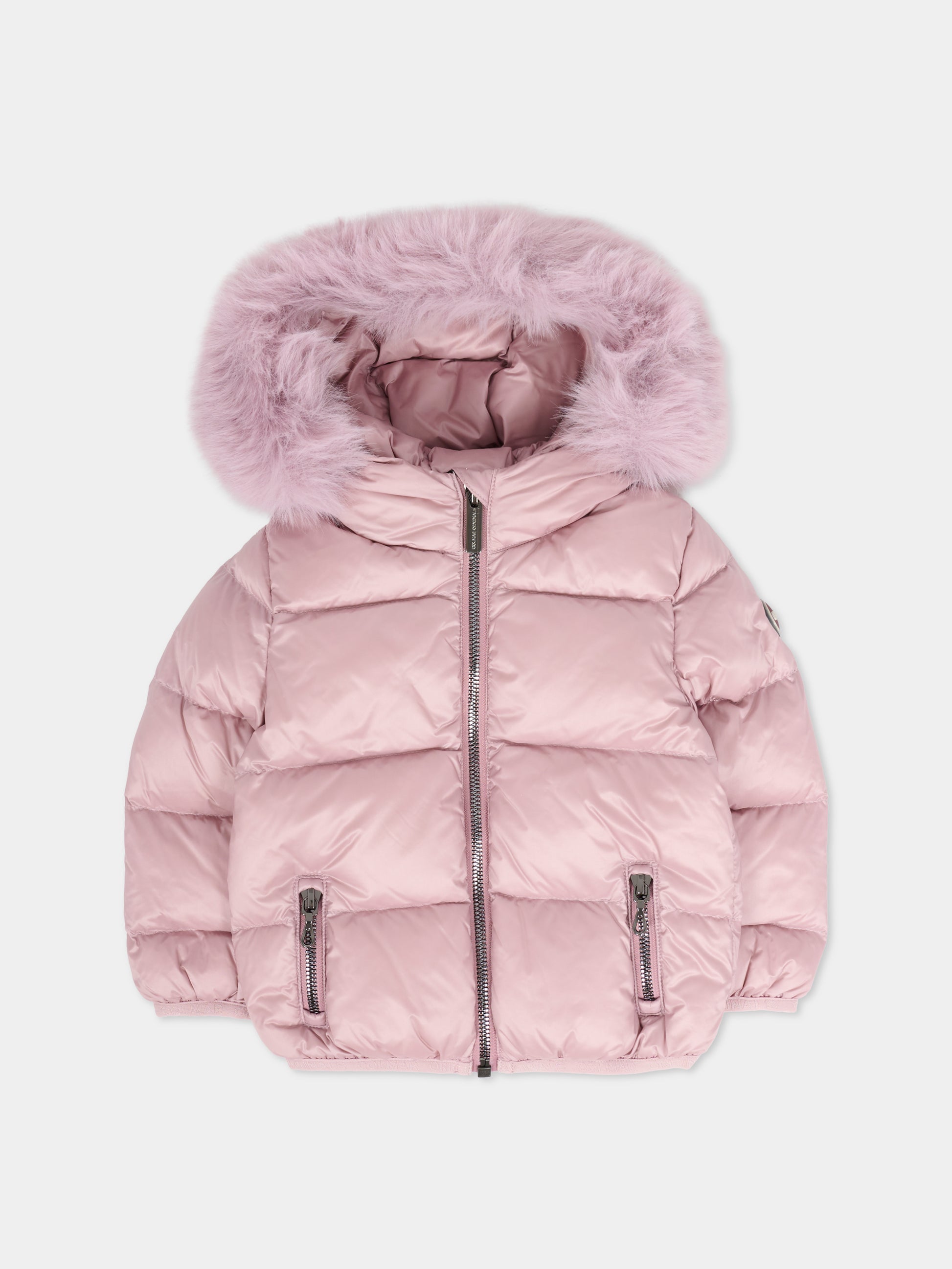 Piumino lilla per neonata con logo,Colmar Originals Kids,3470E 2YO 743