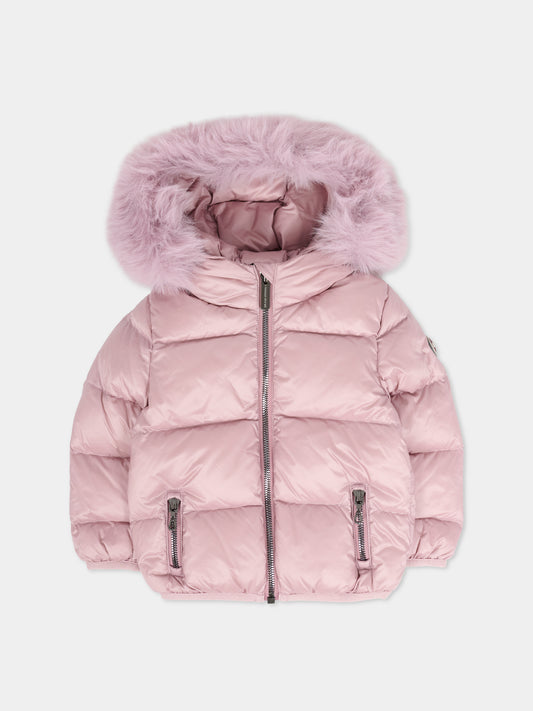 Piumino lilla per neonata con logo,Colmar Originals Kids,3470E 2YO 743