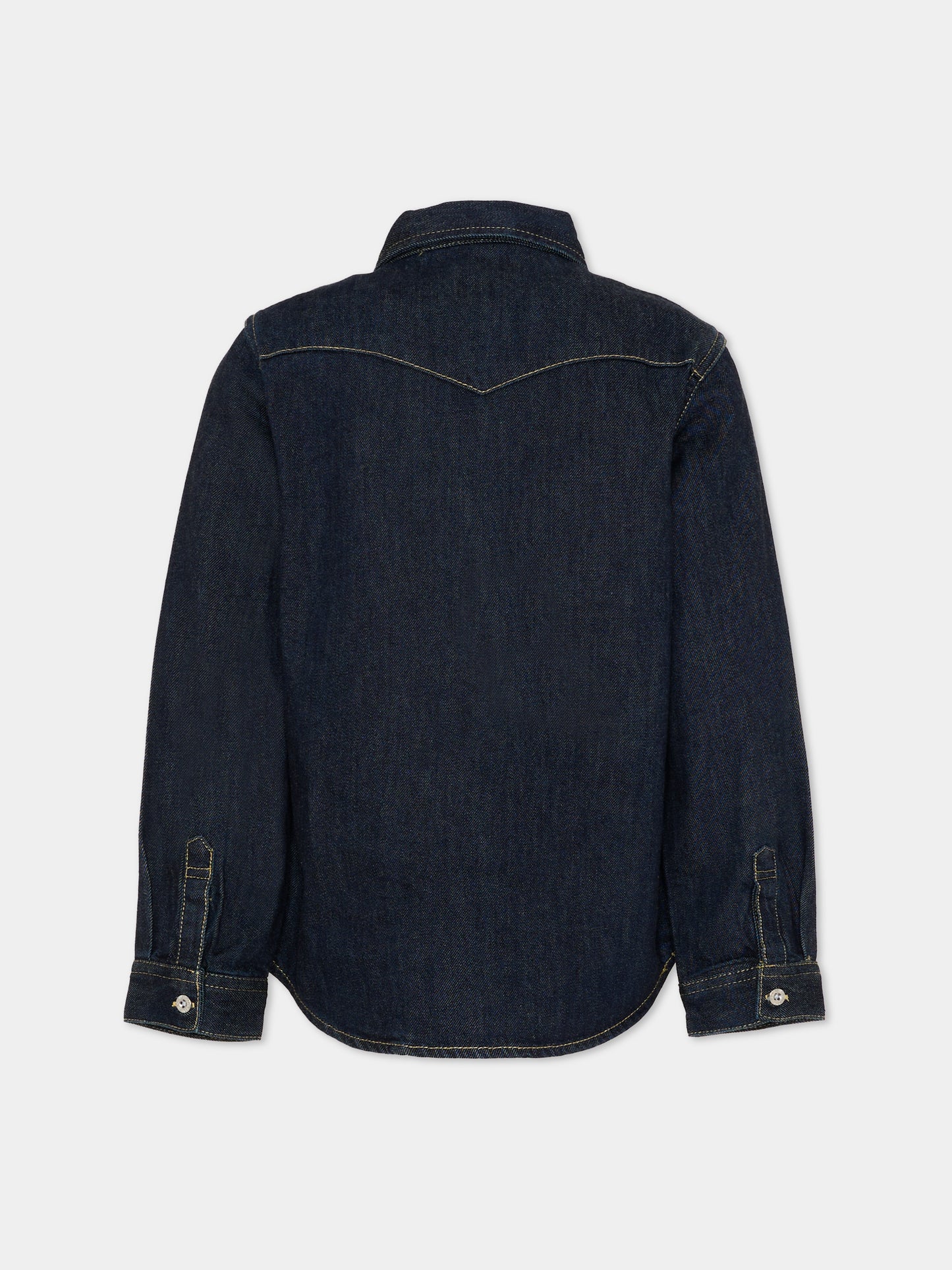 Camicia blu in denim per bambino,Levi's Kids,EL534 DAK