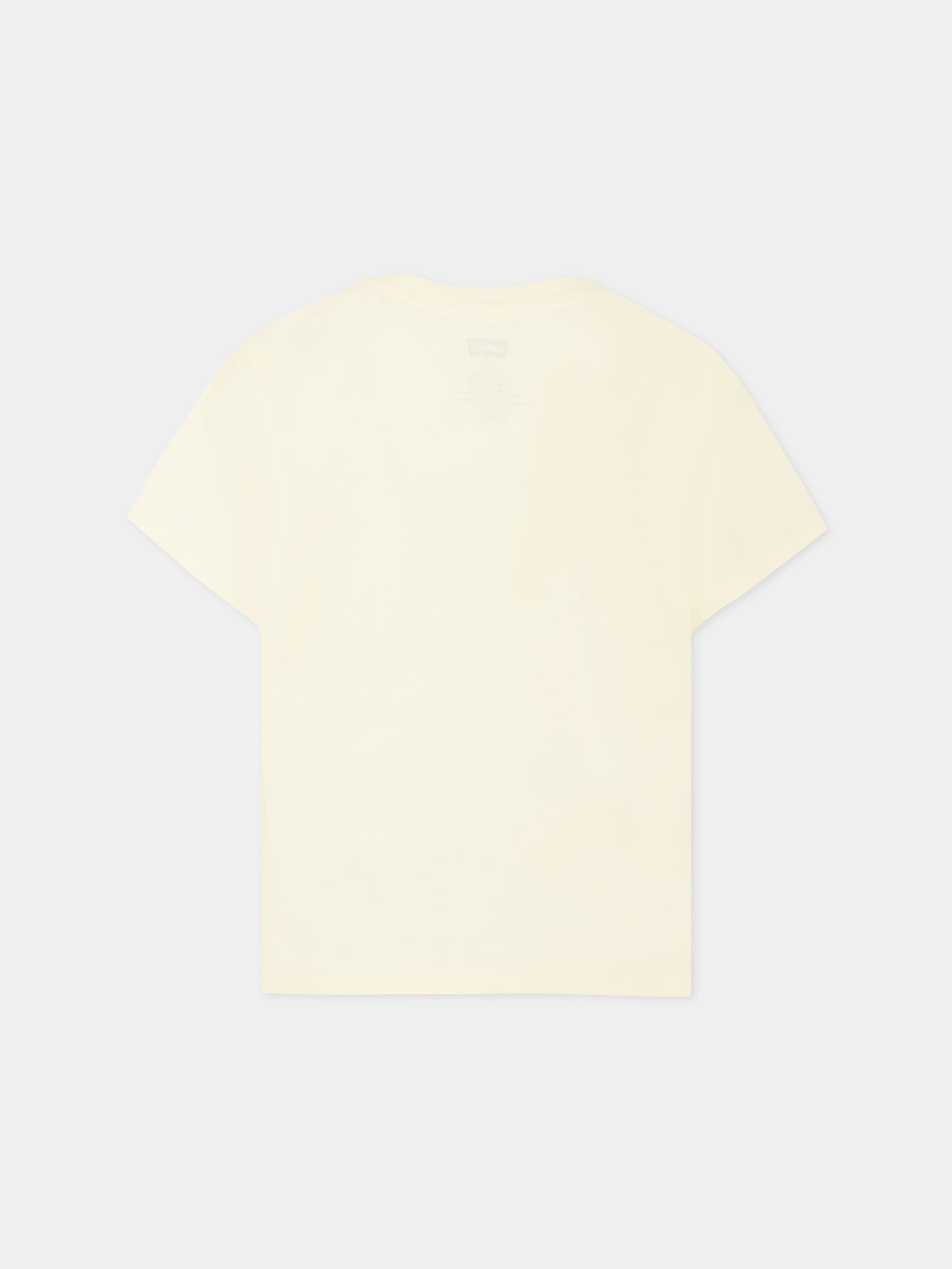T-shirt avorio per bambina con stivali,Levi's Kids,EP074 W86