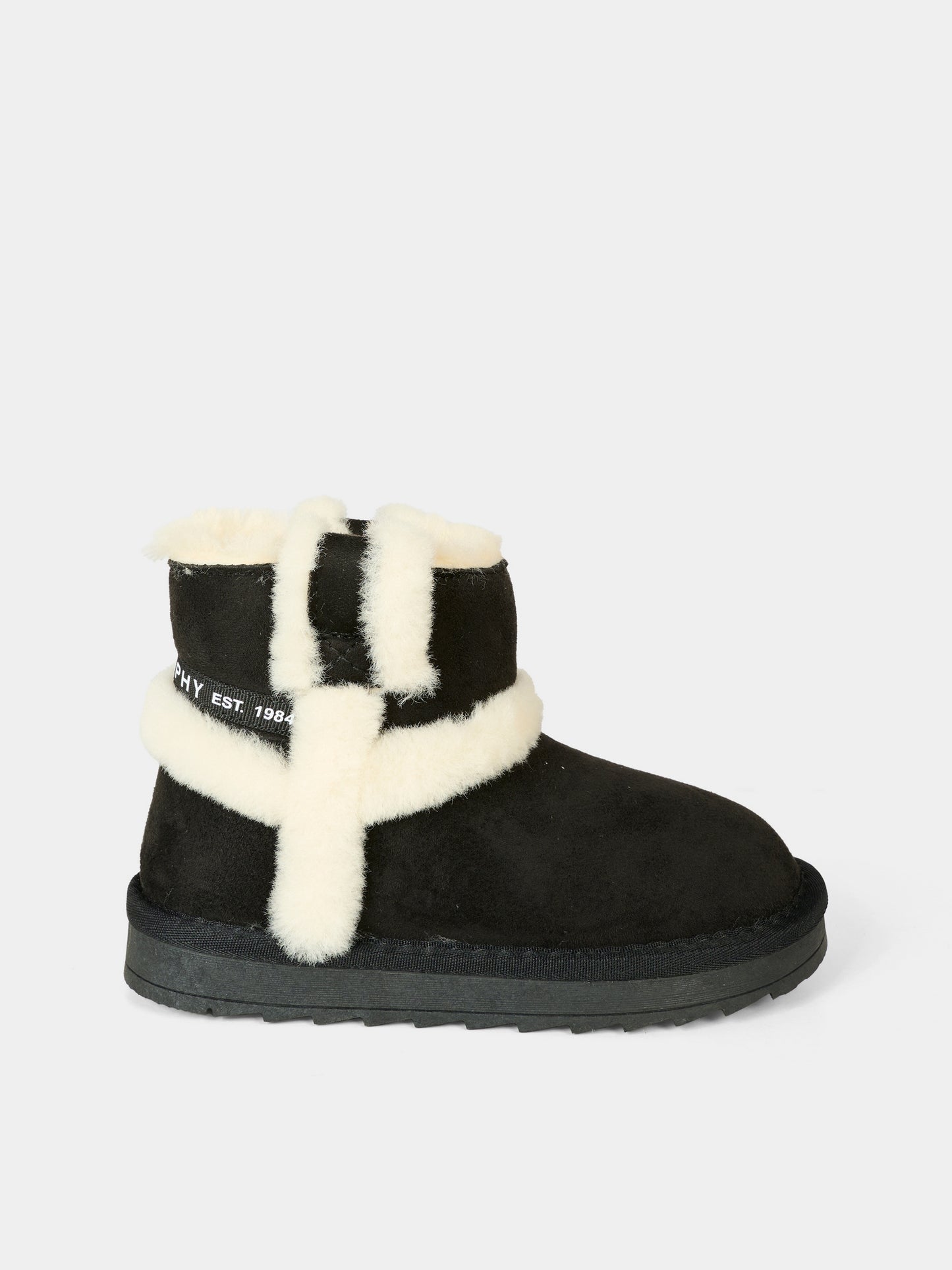 Stivaletti neri per bambina con logo,Philosophy,I8F002 - 6702 - P050