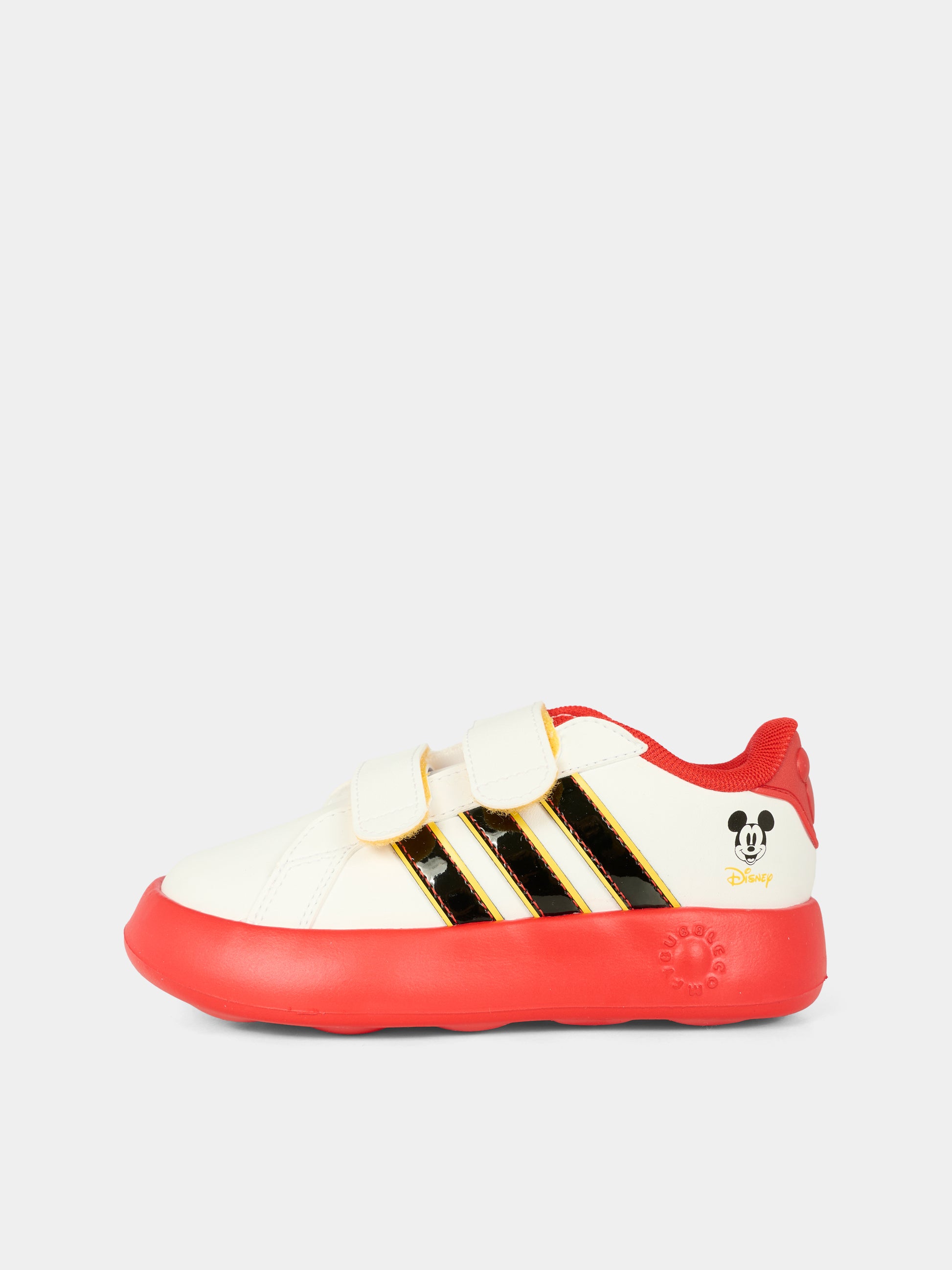 Sneakers Grand Court Mickey bianche per neonato e bambino con Topolino,Adidas,JQ8070