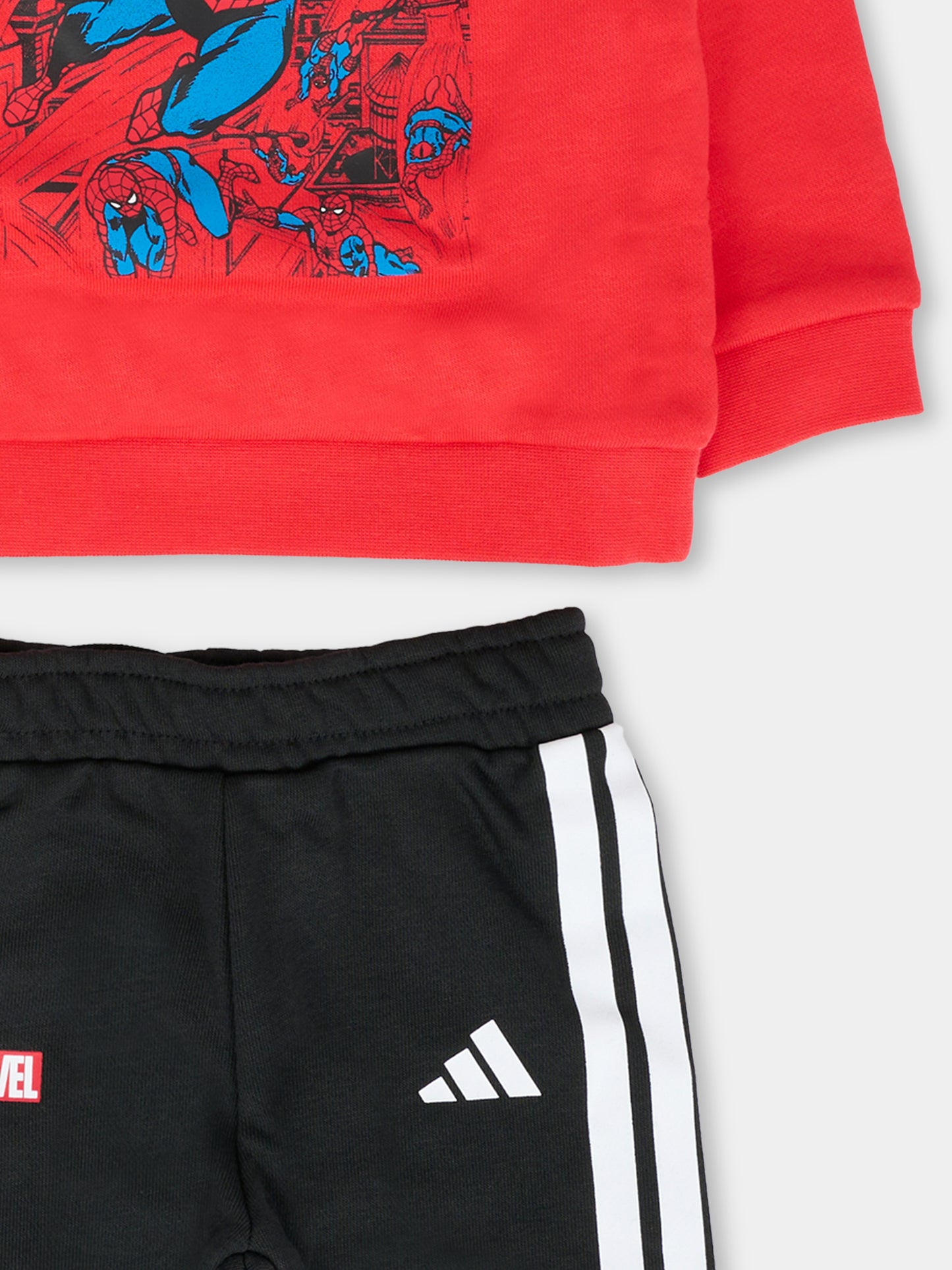 Completo rosso per neonato con Spiderman,Adidas,JV7371