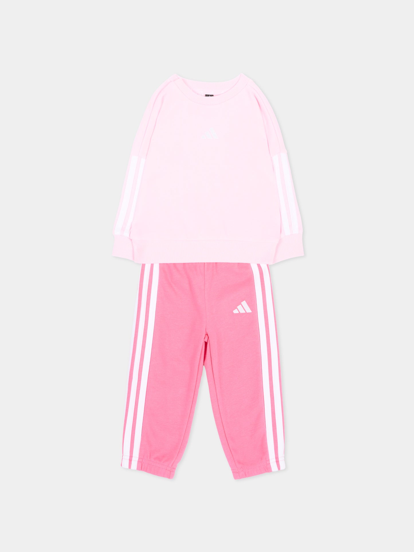 Completo sportivo lungo rosa per neonata,Adidas,JV9853