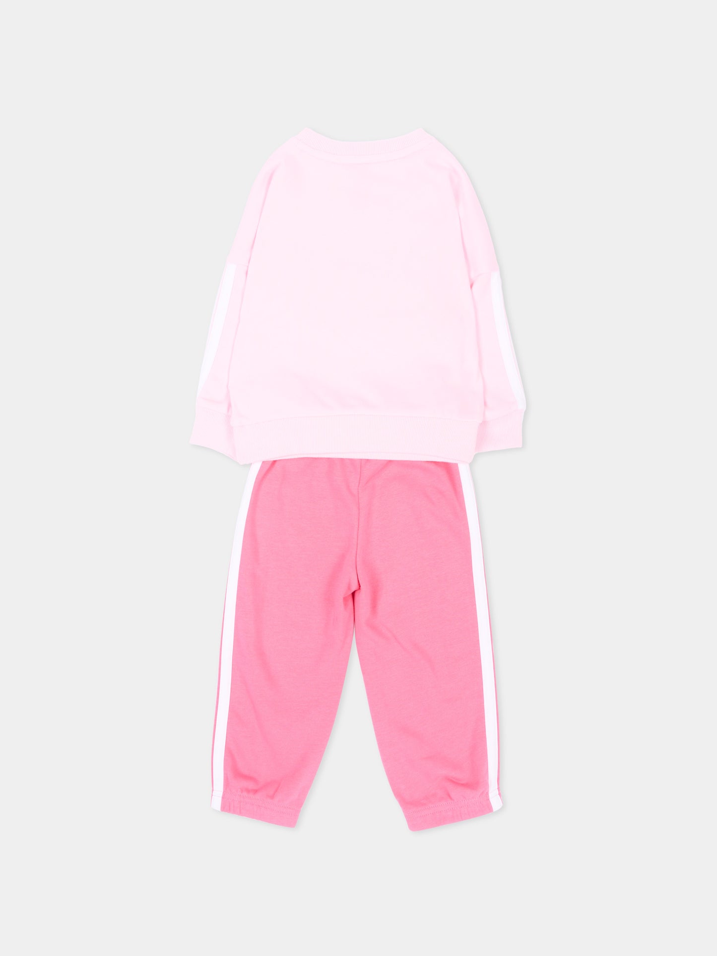 Completo sportivo lungo rosa per neonata,Adidas,JV9853