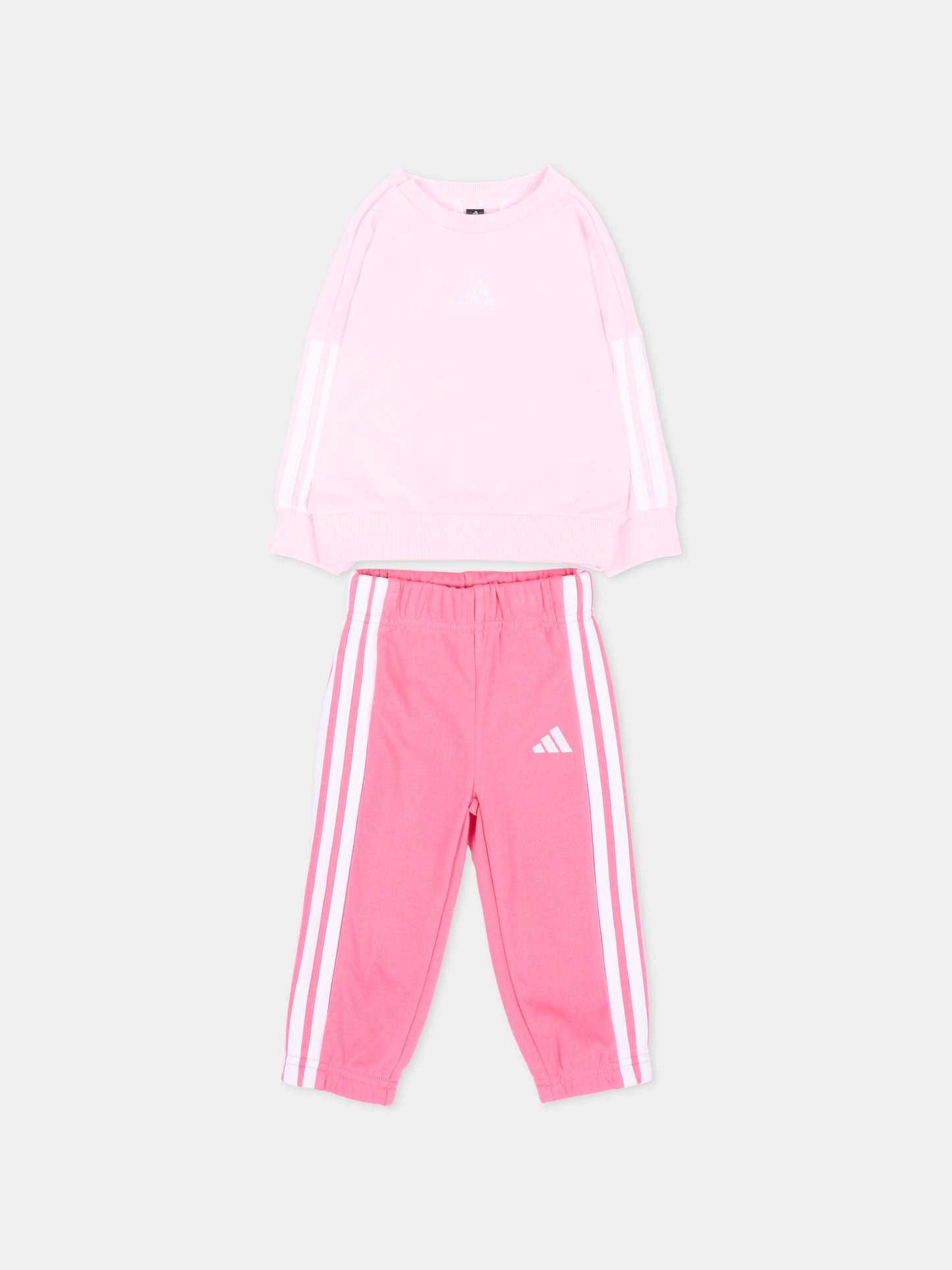 Completo sportivo lungo rosa per neonata,Adidas,JV9853