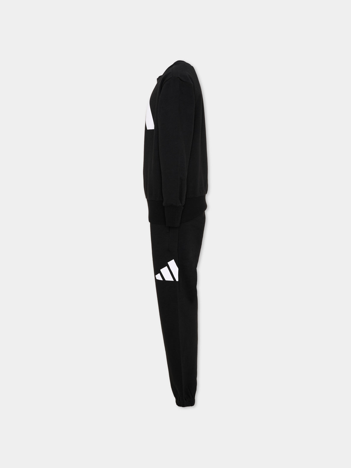 Completo sportivo lungo nero per bambino,Adidas,JW2438