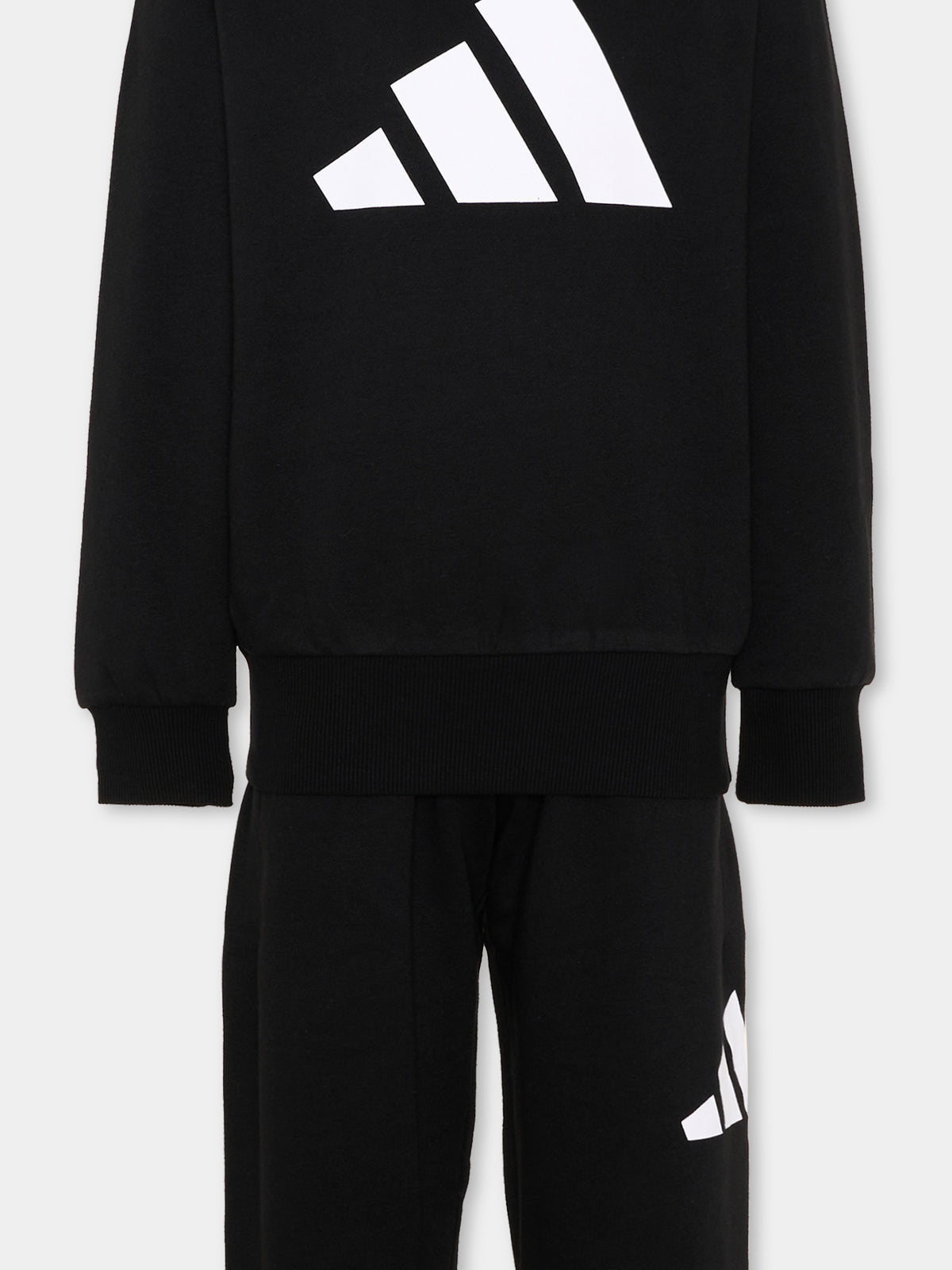Completo sportivo lungo nero per bambino,Adidas,JW2438