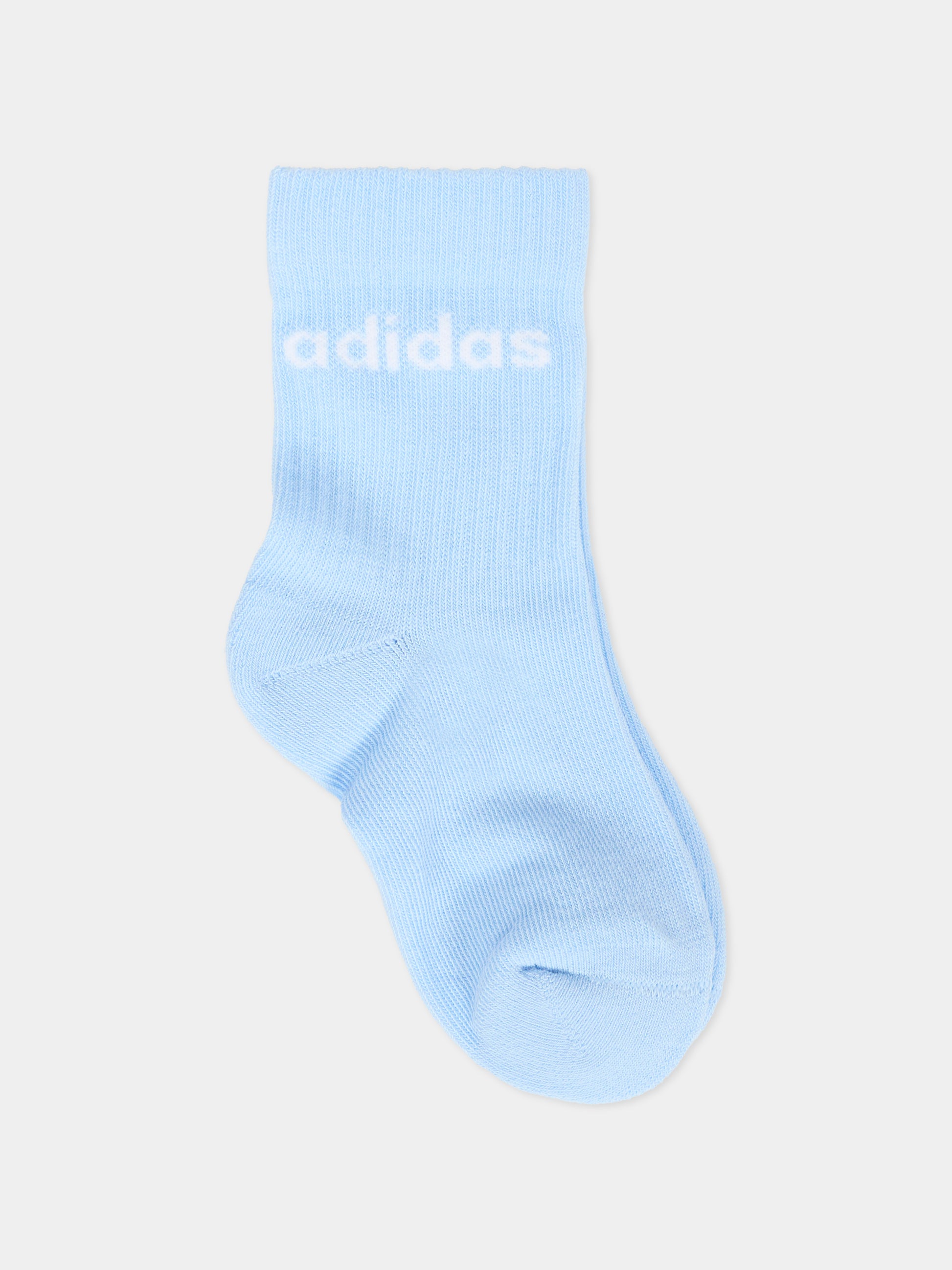 Set calze blu per bambino con logo,Adidas,JX6594