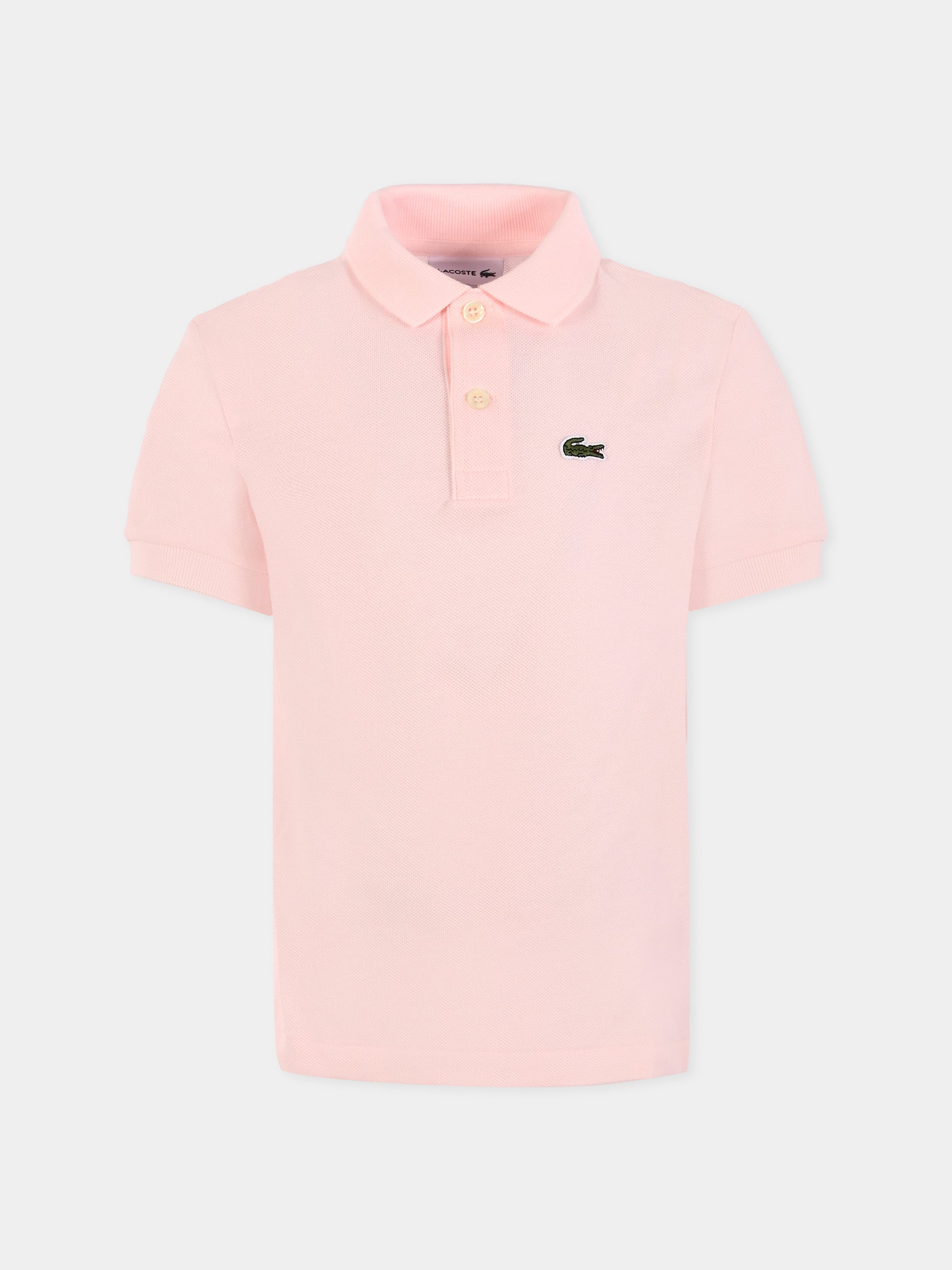 Polo rosa per bambini con coccodrillo,Lacoste,PJ2909 T03
