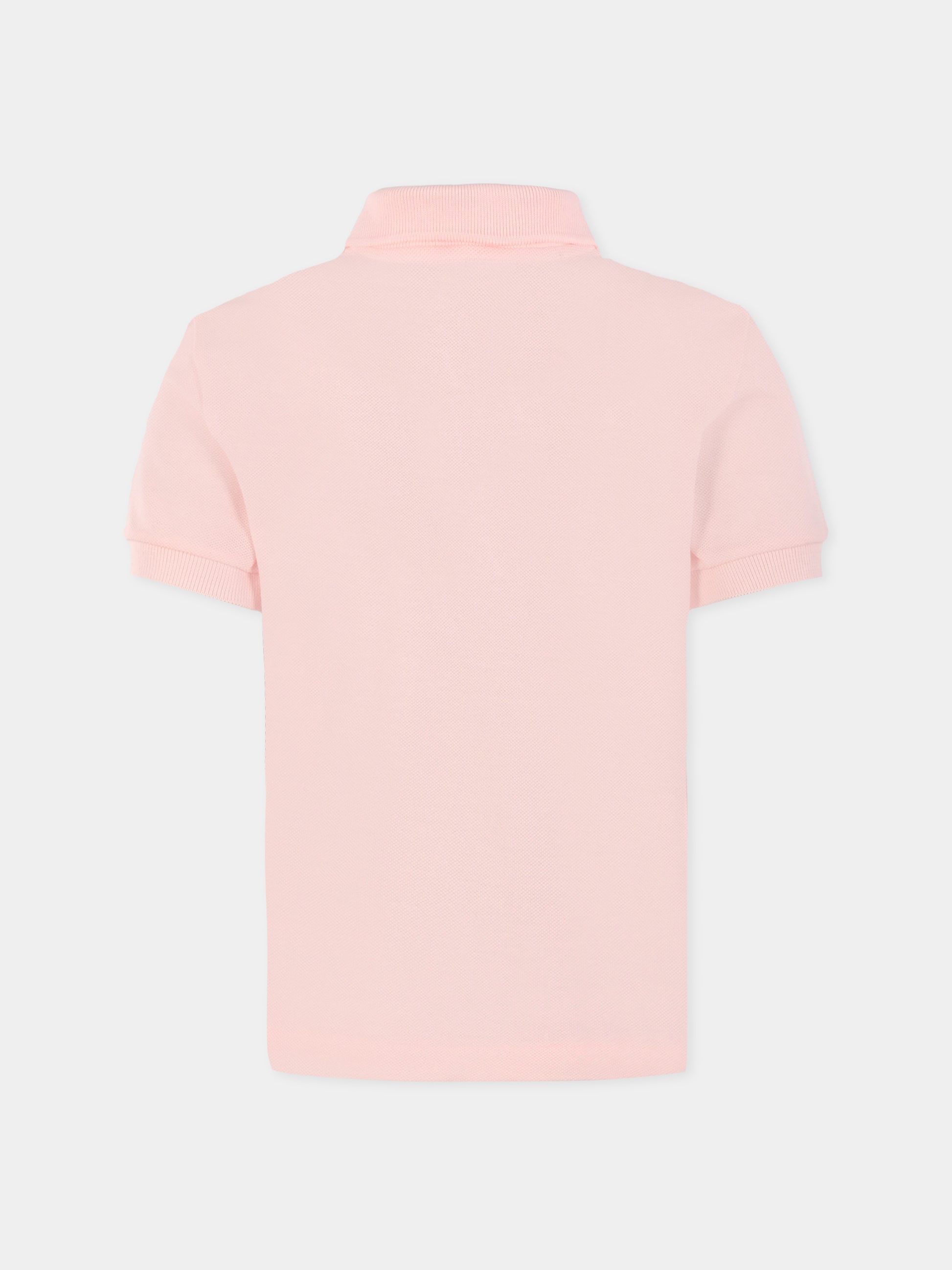 Polo rosa per bambini con coccodrillo,Lacoste,PJ2909 T03