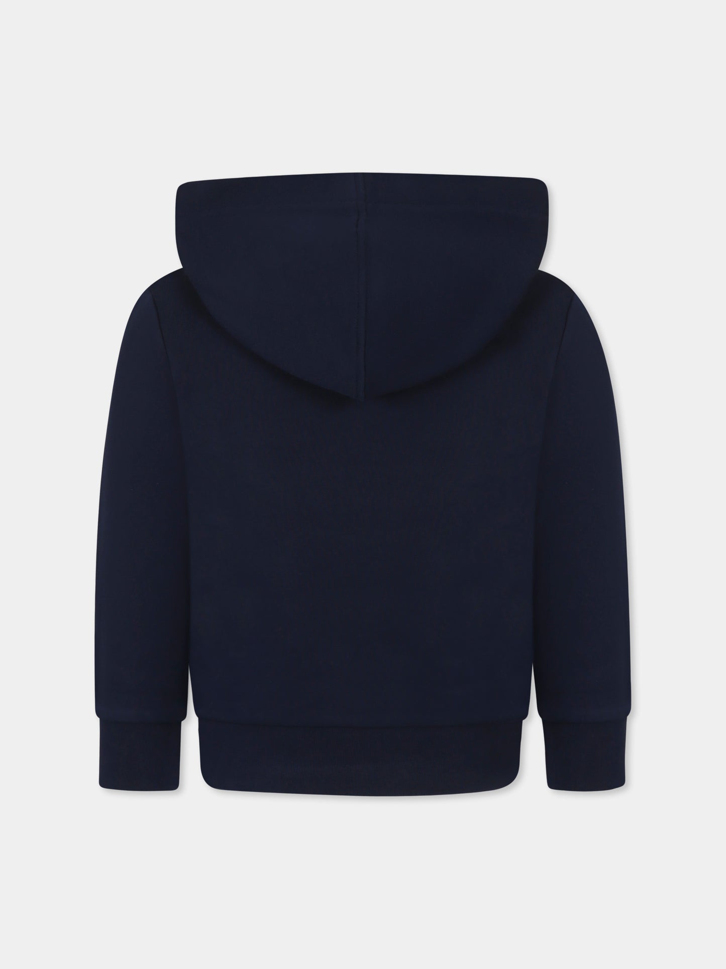 Felpa blu per bambino con logo e coccodrillo,Lacoste,SJ3004 166