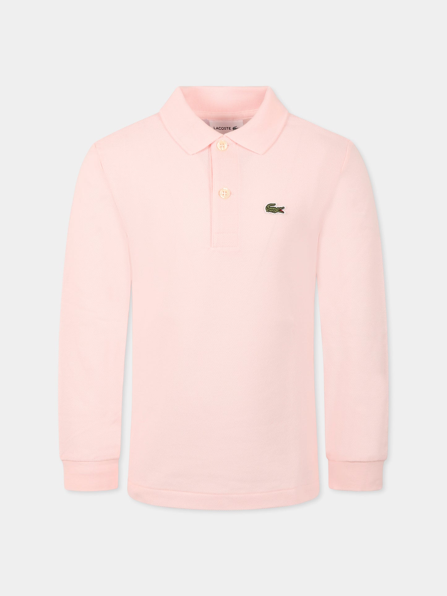 Polo rosa per bambini con coccodrillo,Lacoste,PJ8915 T03