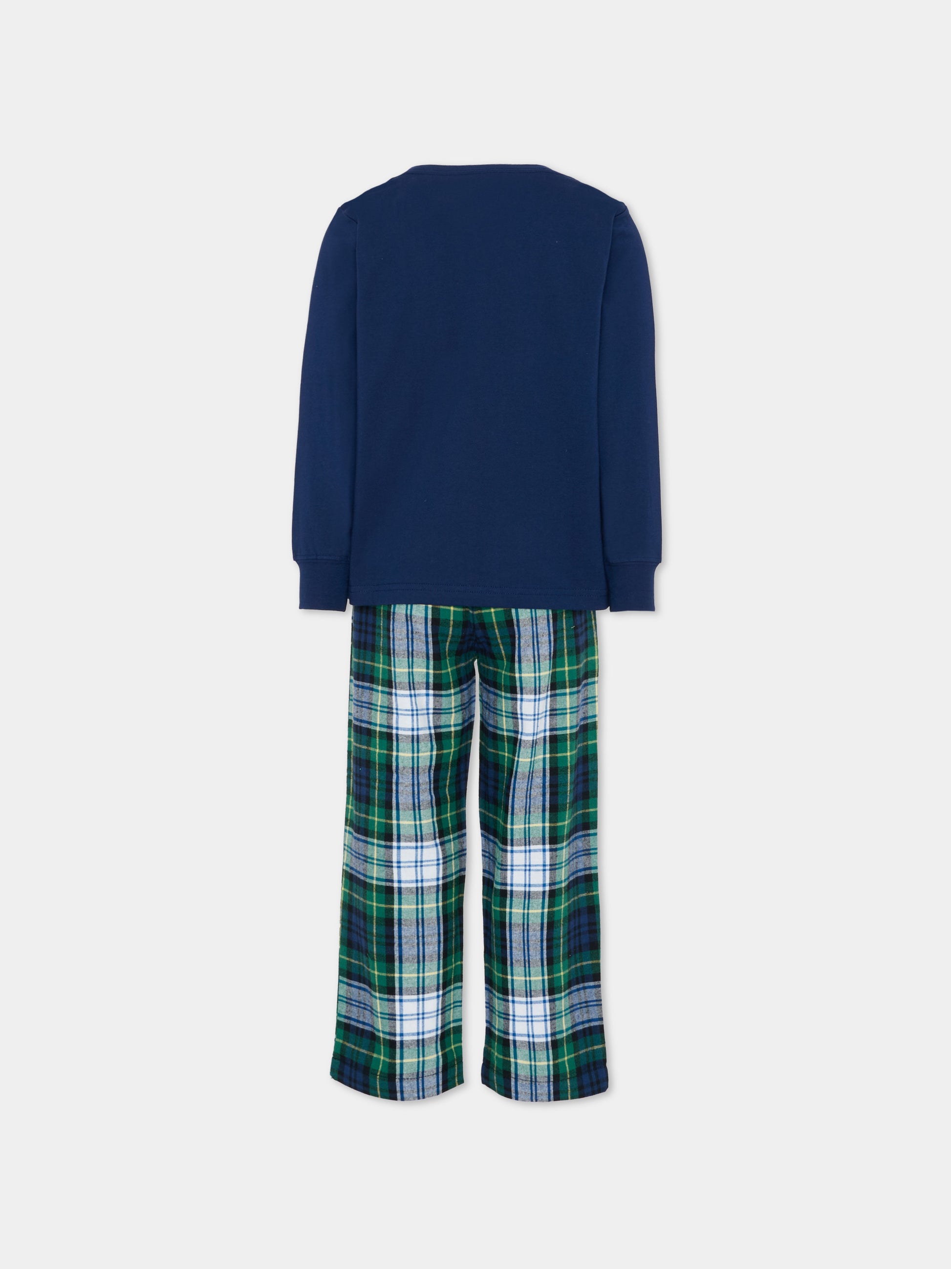 Pigiama blu per bambino con cavallino,Ralph Lauren Kids,8P0282 BLG