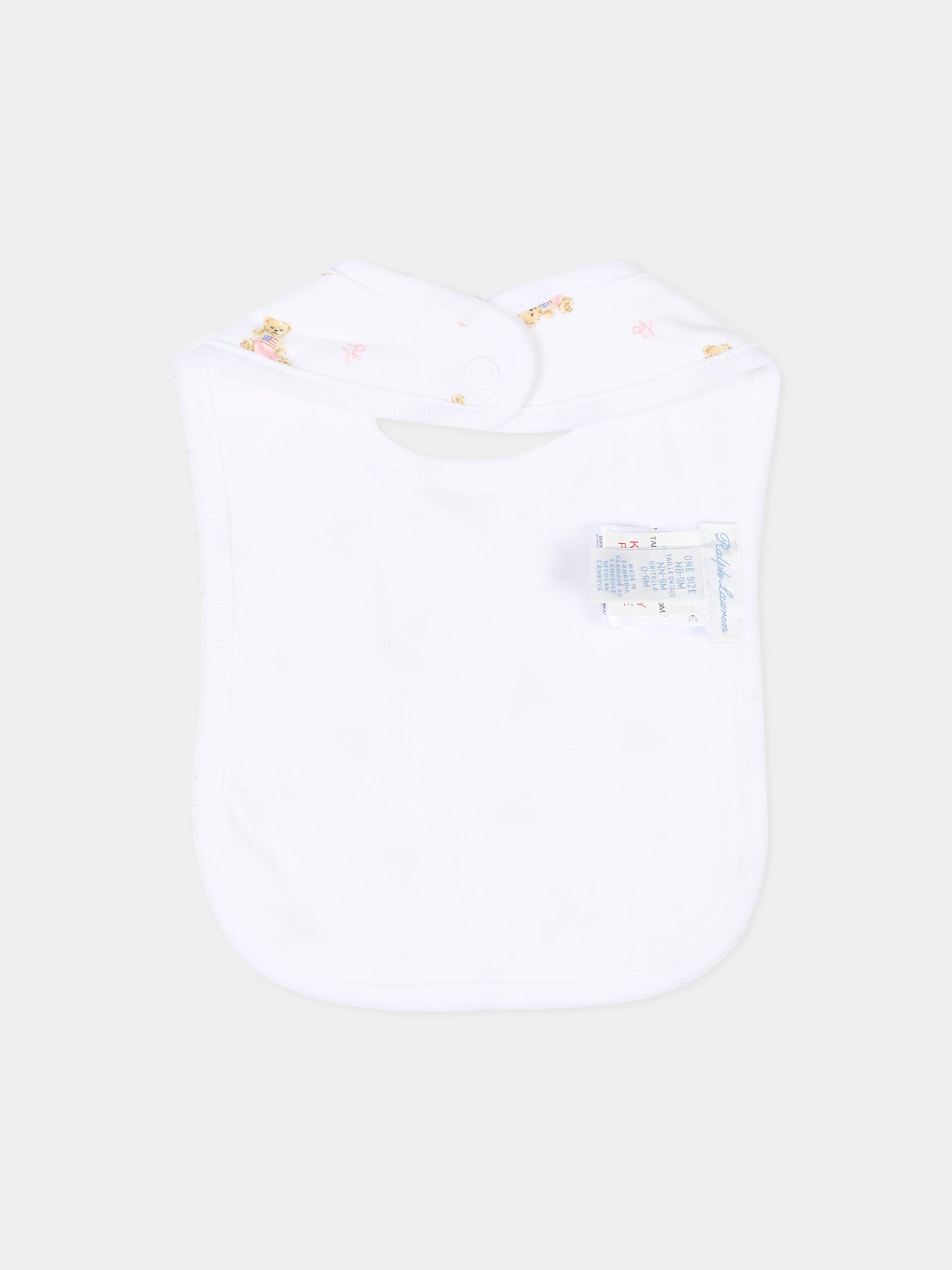 Set body bianco per neonata con Polo Bear,Ralph Lauren Kids,981226001