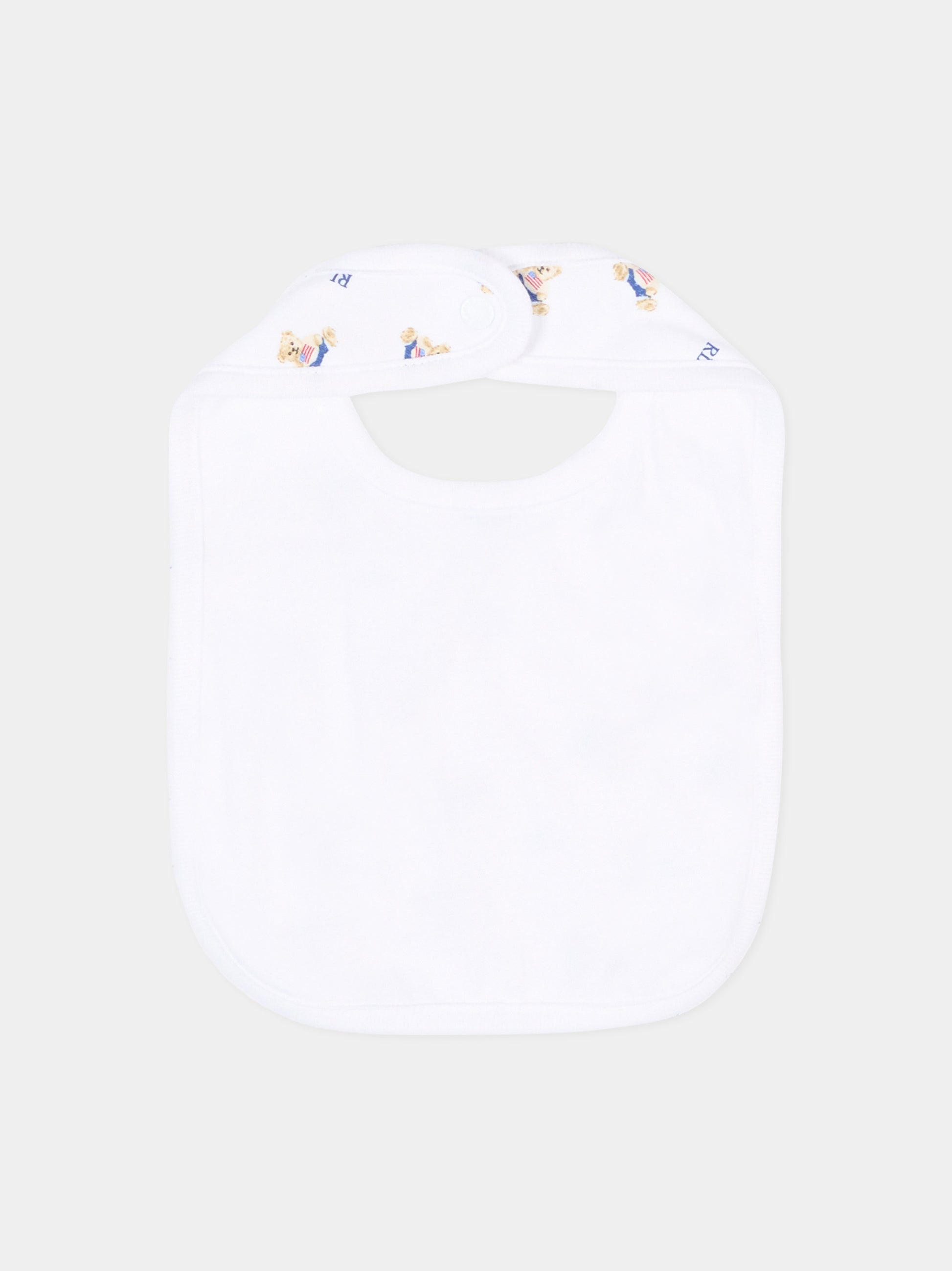 Set body bianco per neonato con Polo Bear,Ralph Lauren Kids,P00760001