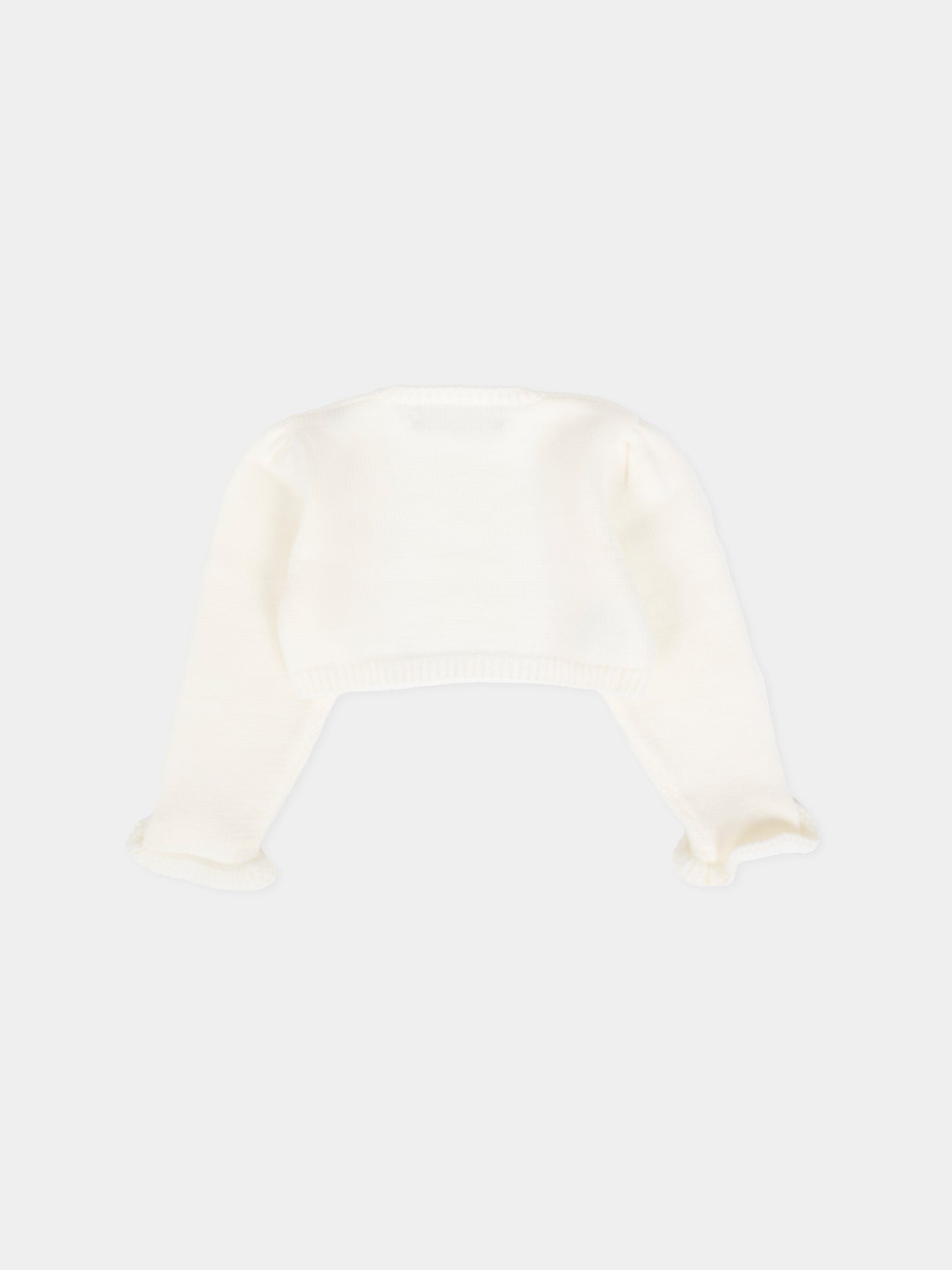 Coprispalle bianco per neonata,La Stupenderia,1WCSP62 800