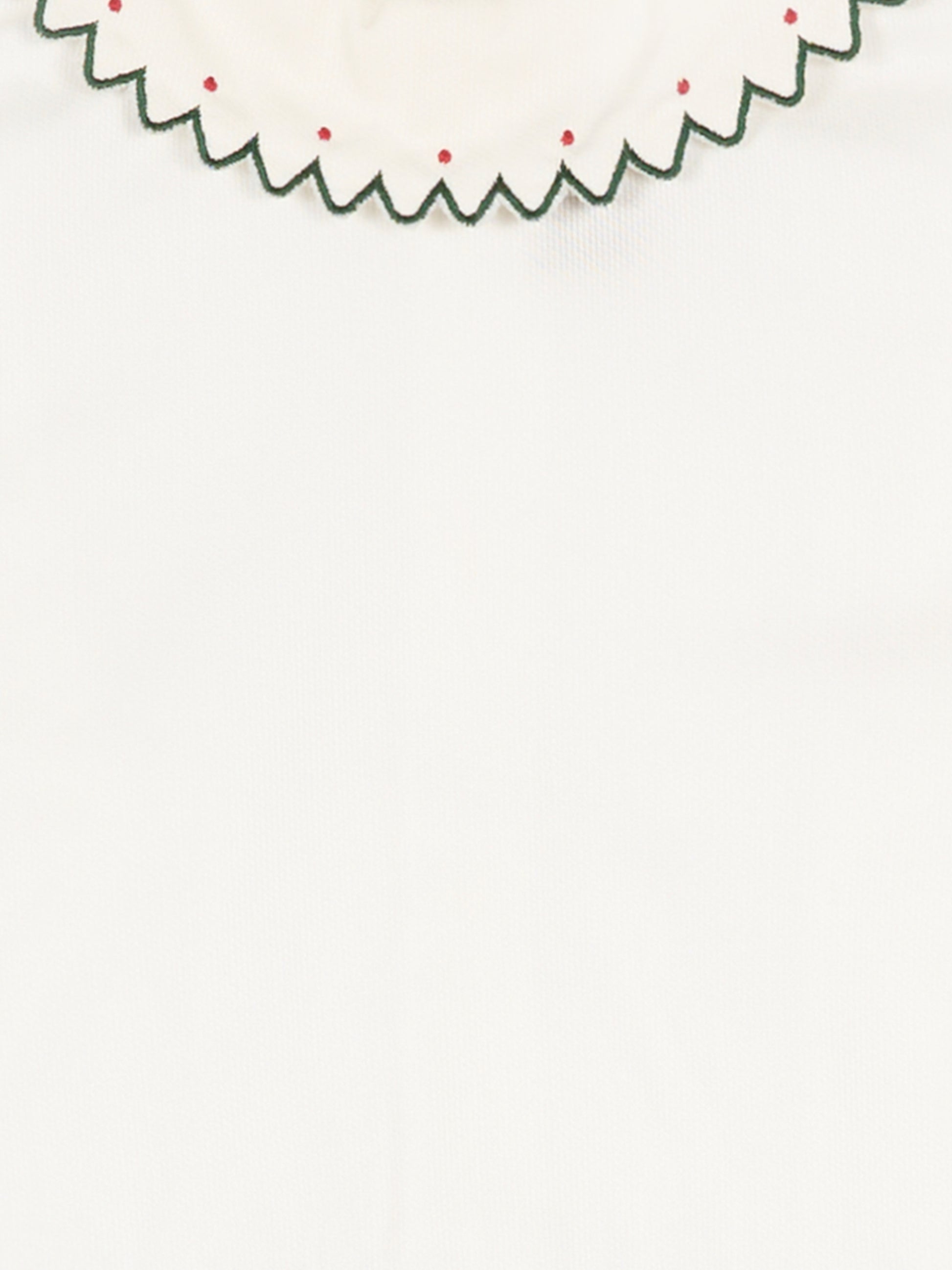 Completo bianco per neonato con ricami,La Stupenderia,1TBCT19 Z15V/R