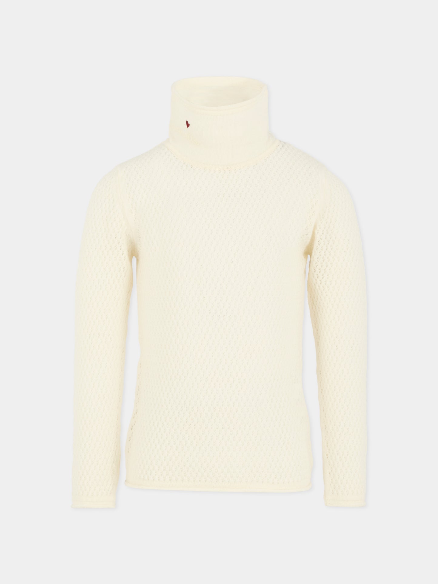 Dolcevita avorio per bambina con logo,Simonetta,SX9A00 W0023 101