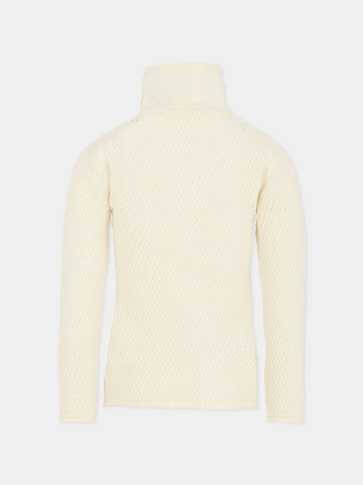 Dolcevita avorio per bambina con logo,Simonetta,SX9A00 W0023 101