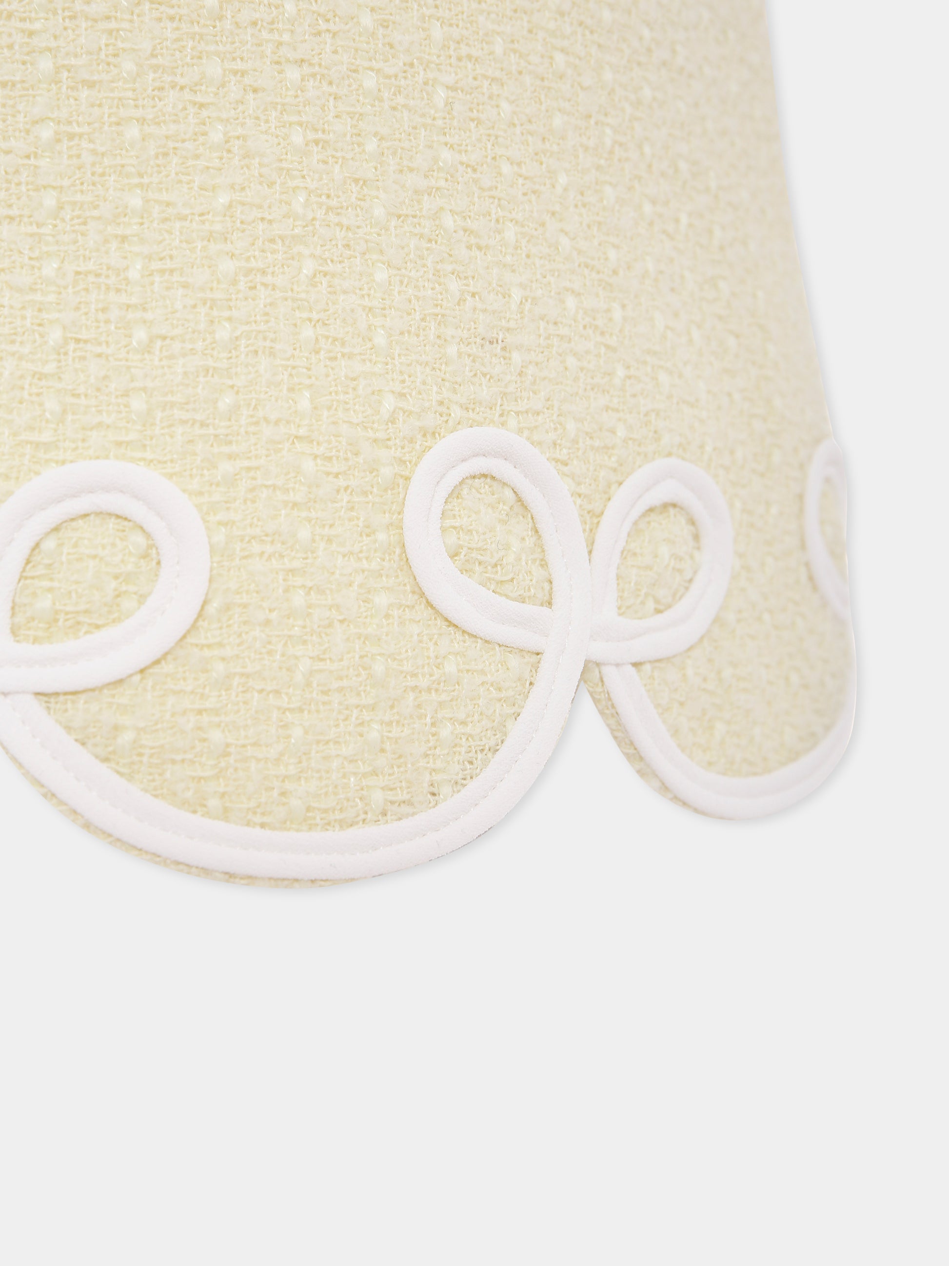 Vestito giallo per bambina con fiocchi,Self-portrait,PF25-720S-Y