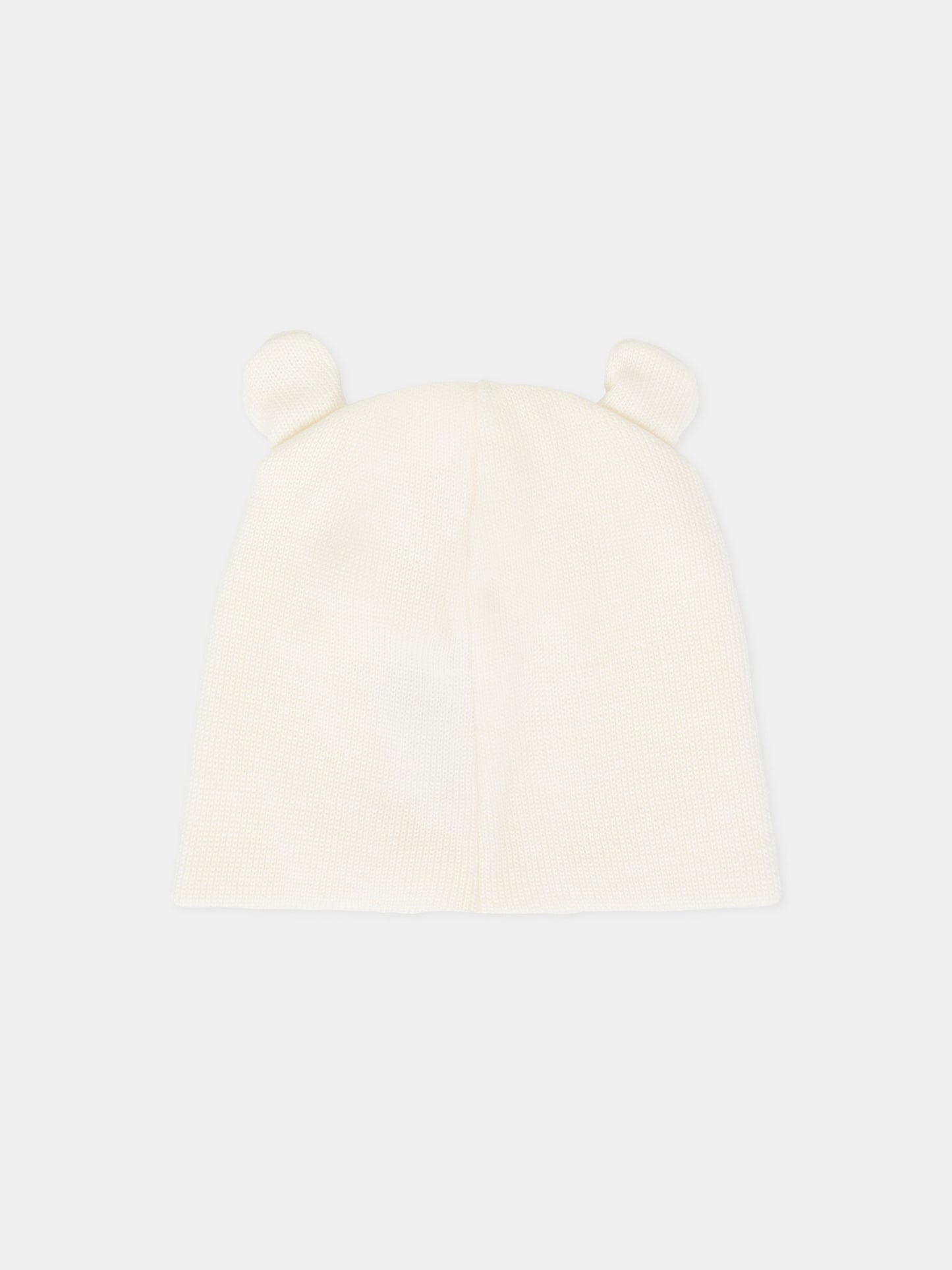 Berretto avorio per neonati con orecchie,Little Bear,2115 LATTE/LATTE