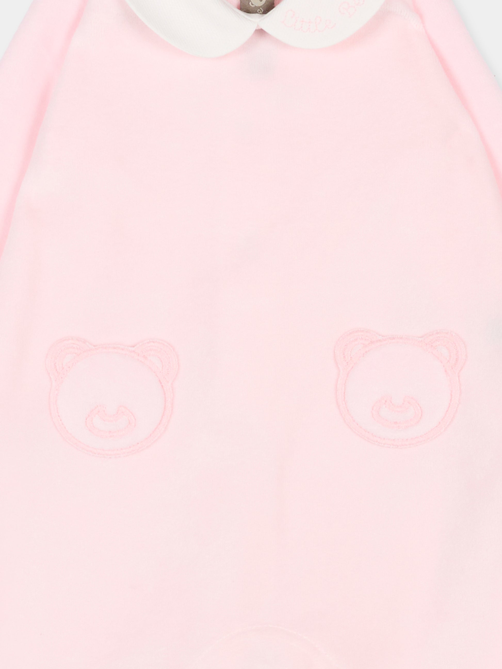 Tutina rosa per neonata con logo,Little Bear,2020 ROSA