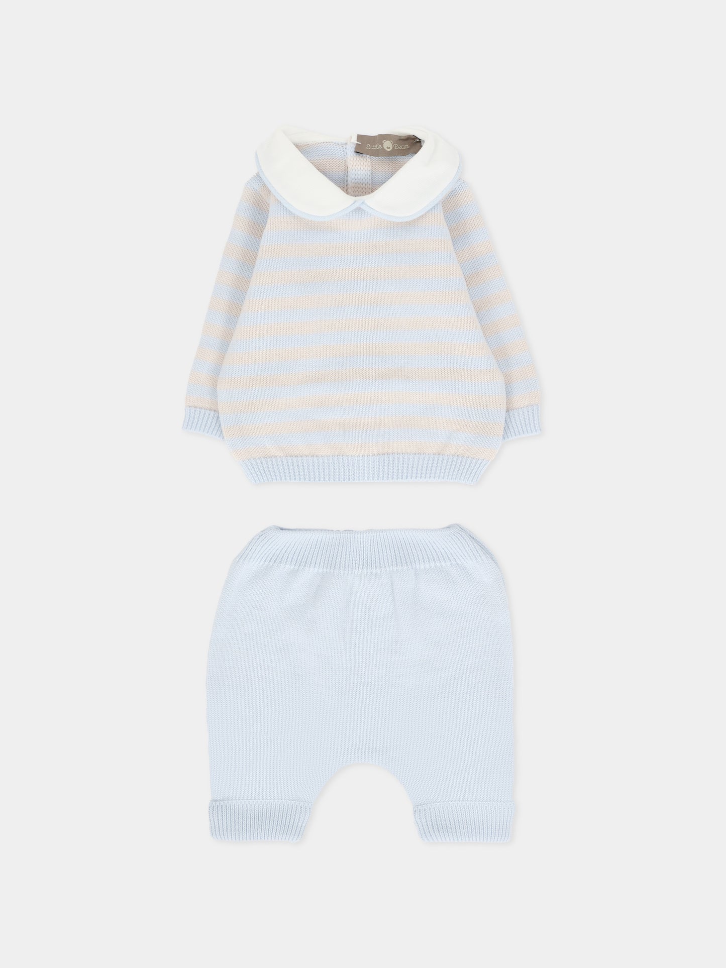 Completo celeste per neonato,Little Bear,2127 CIELO/BURRO