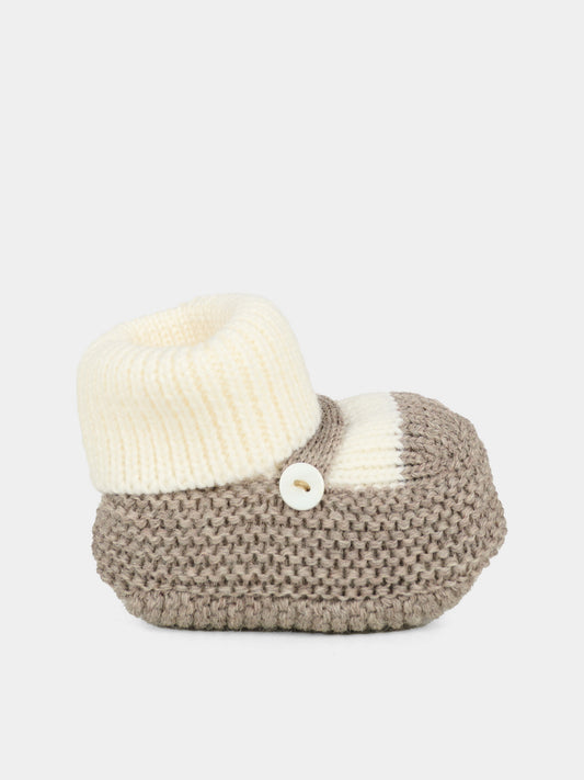 Babbucce avorio per neonati,Little Bear,2138 LATTE/TORTORA