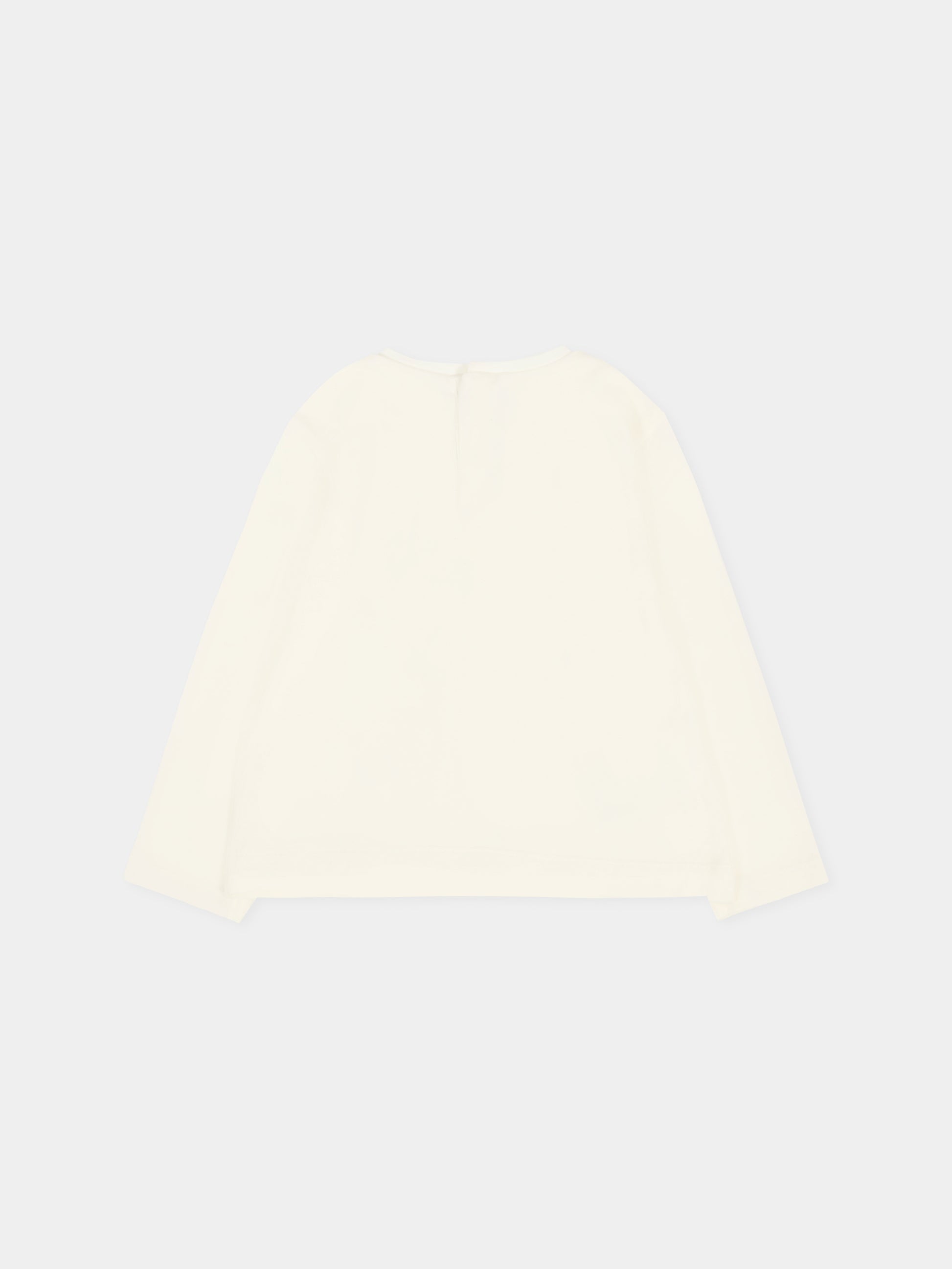 T-shirt avorio per neonata con fiocco,Mayoral,116 065