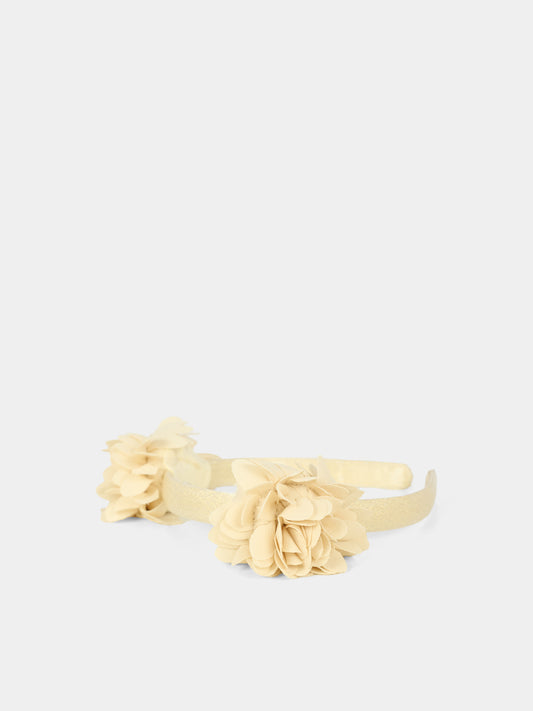 Cerchietto dorato per neonata con fiori,Mayoral,10026 070