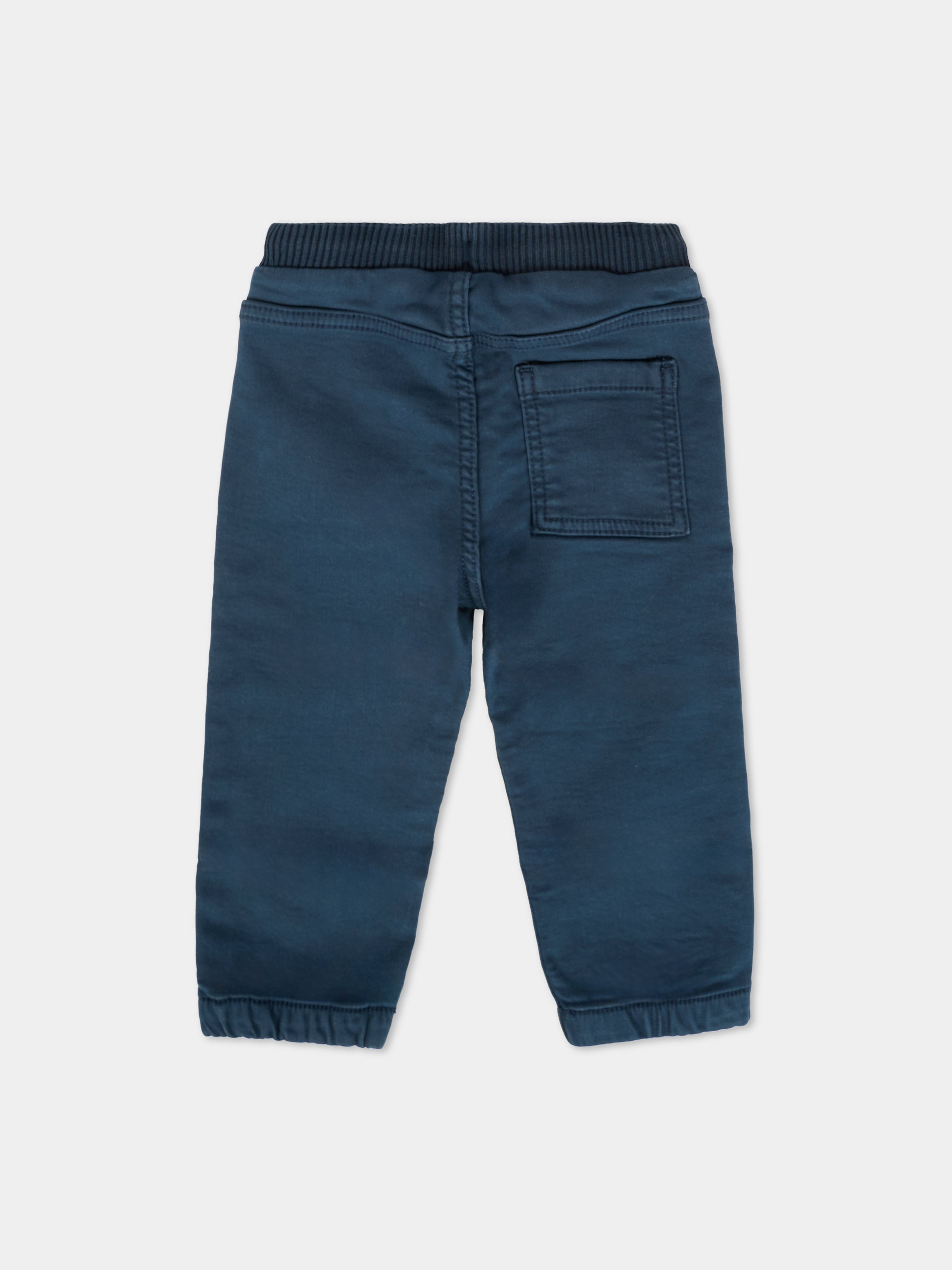 Pantaloni blu per neonato con patch,Mayoral,2503 074