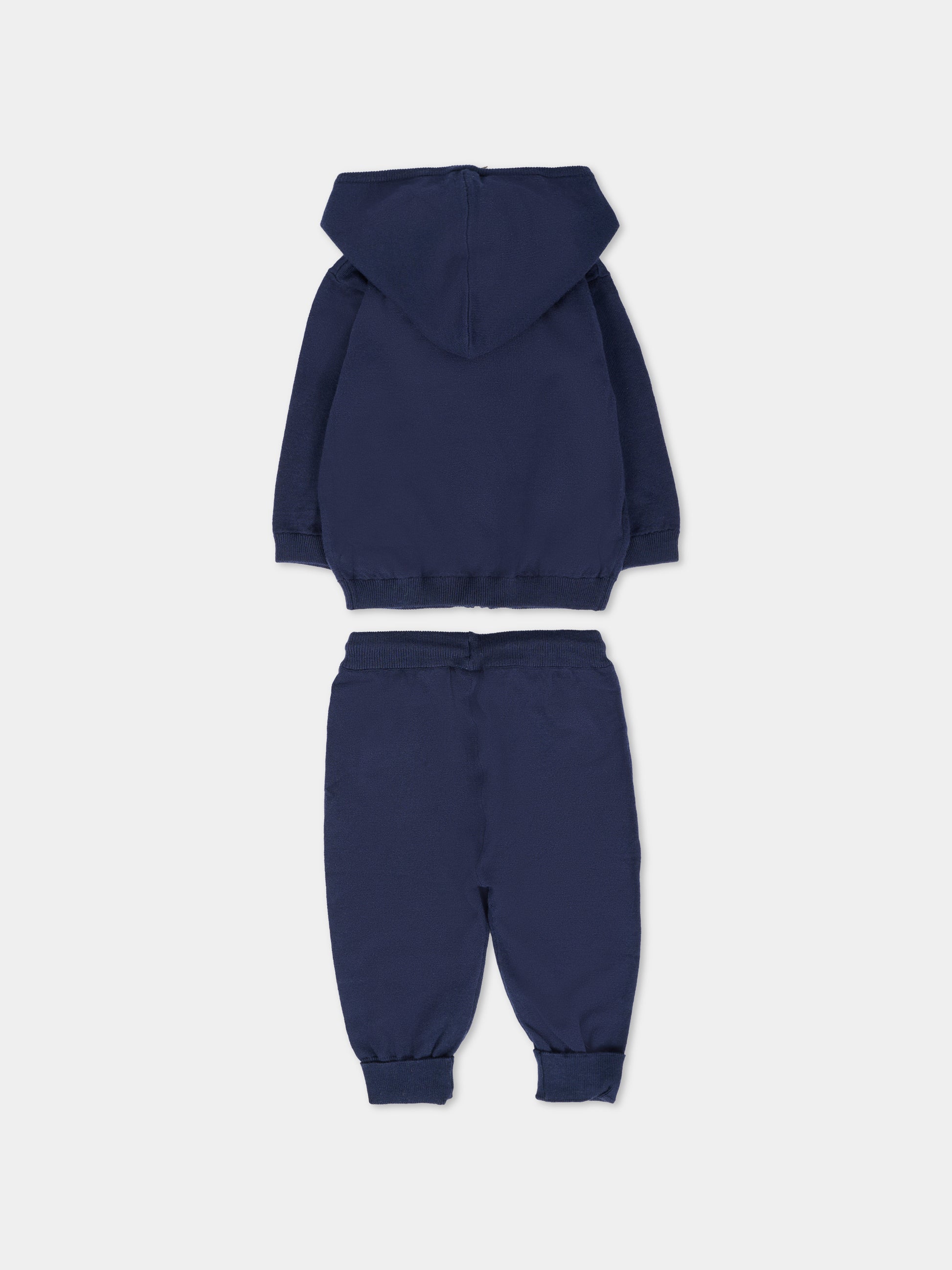 Completo blu per neonato con logo,Mayoral,2514 042