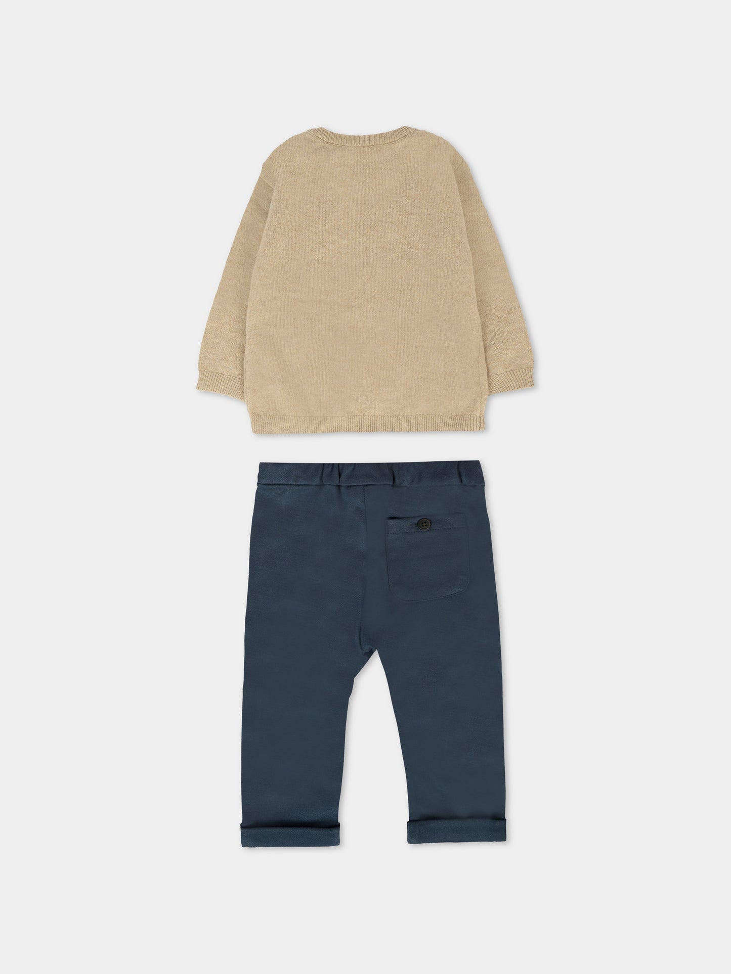 Completo blu per neonato con orso e tricheco,Mayoral,2515 046