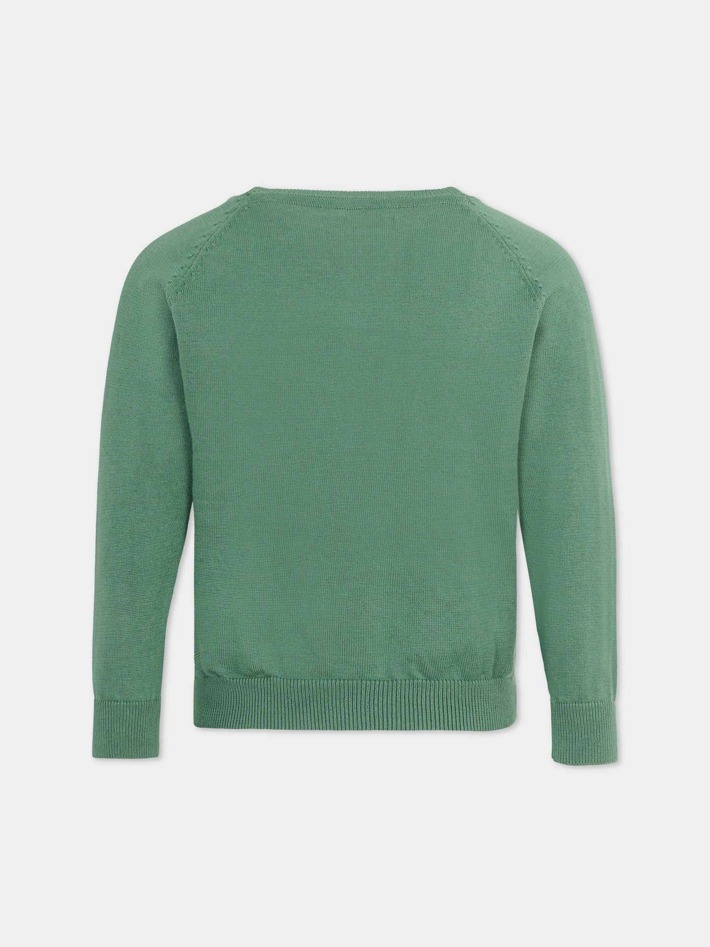 Maglione verde per bambino con logo,Mayoral,323 014