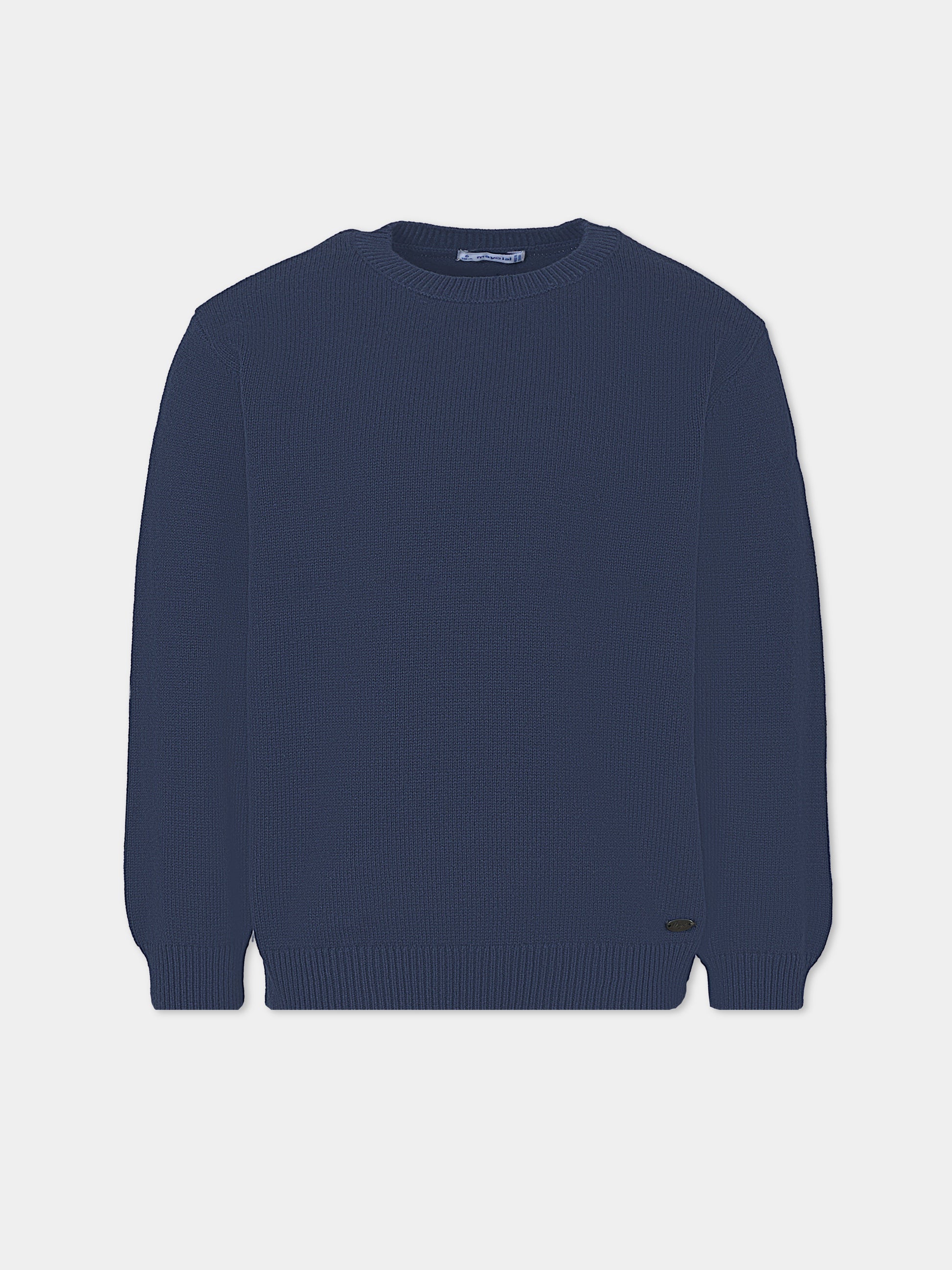 Maglione blu per bambino con logo,Mayoral,311 093