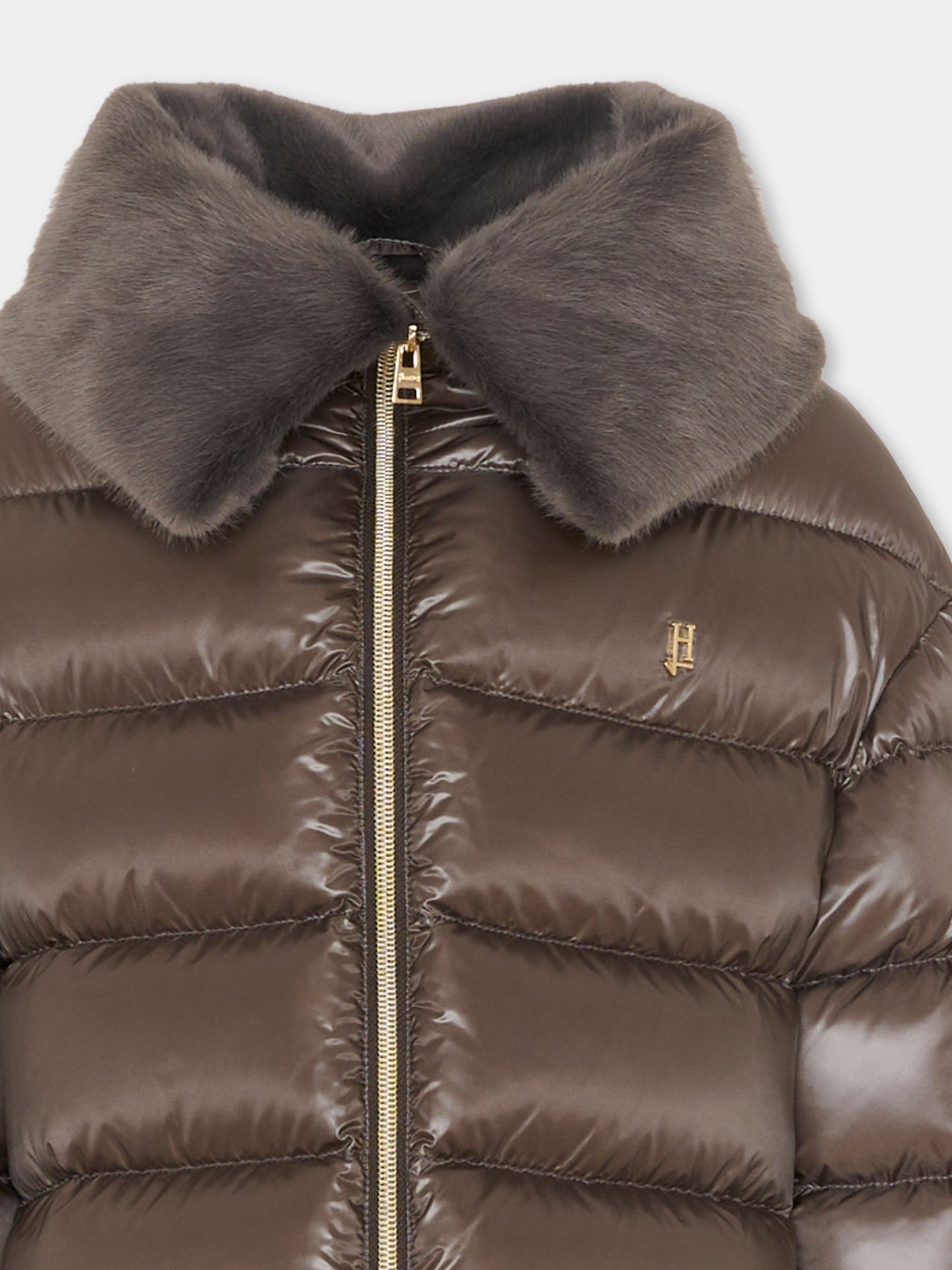 Piumino grigio per bambina,Herno Kids,PI000183G 12017Z 9480