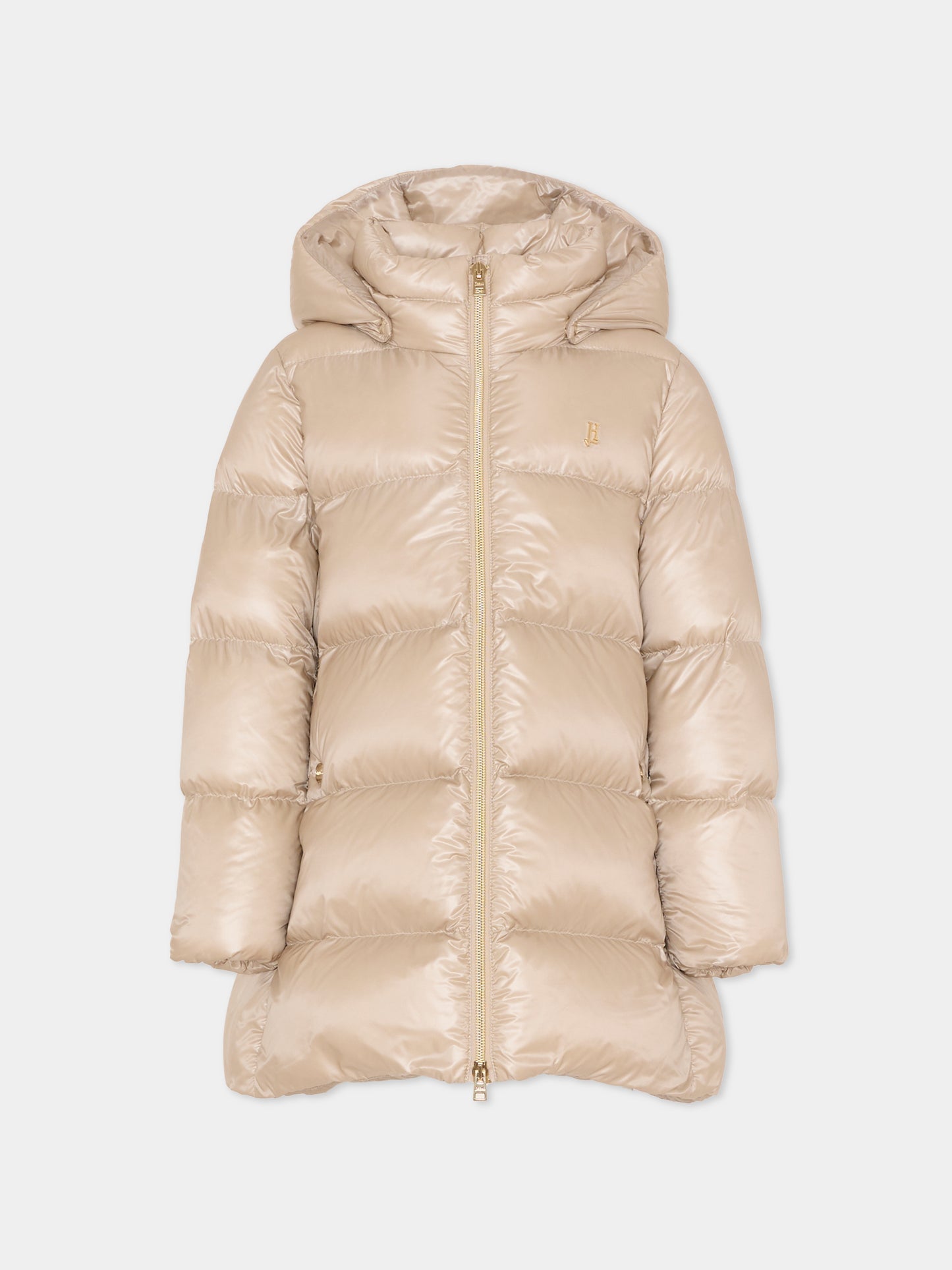 Piumino beige per bambina,Herno Kids,PI000187G 12017Z 1985