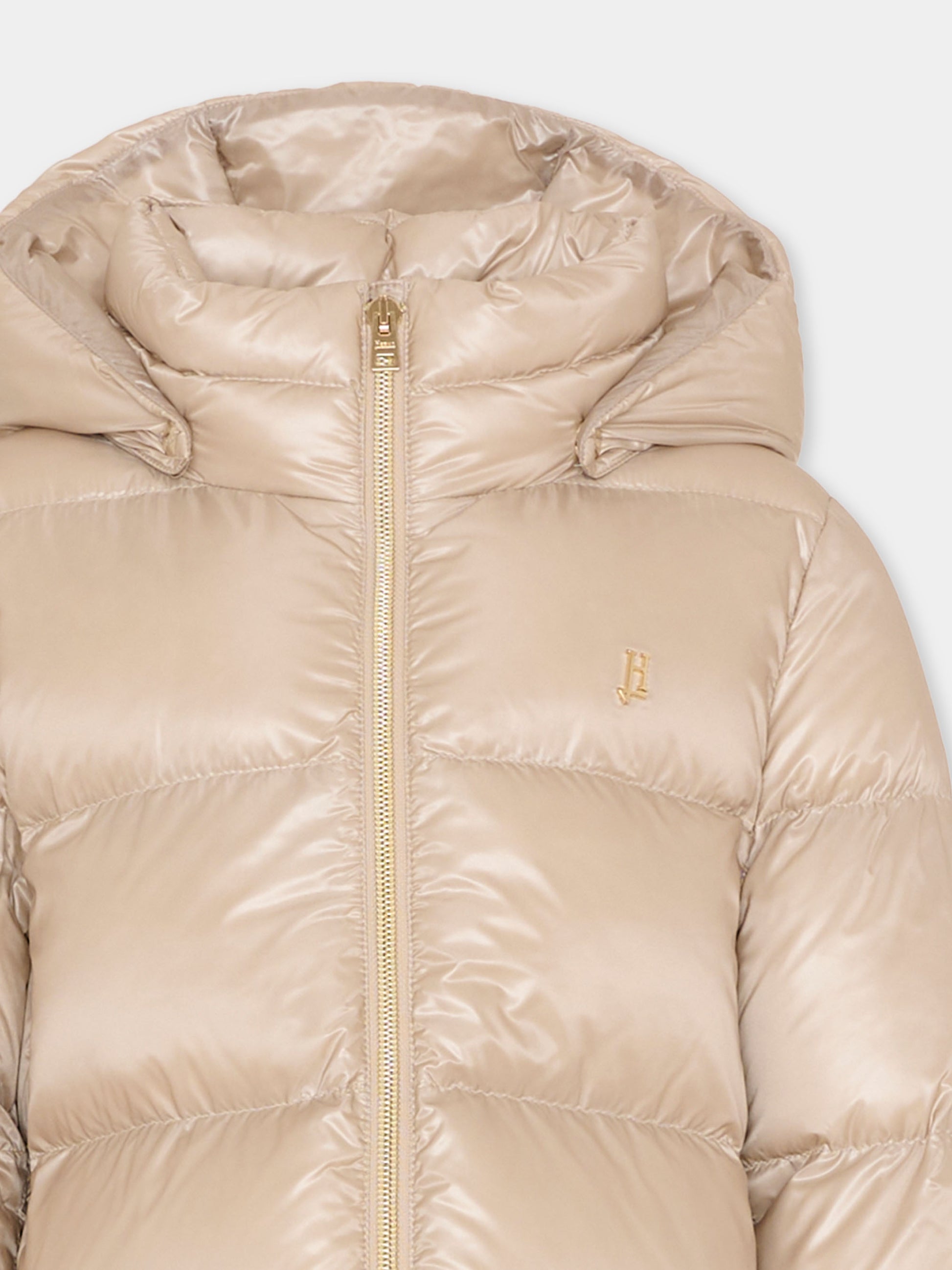 Piumino beige per bambina,Herno Kids,PI000187G 12017Z 1985