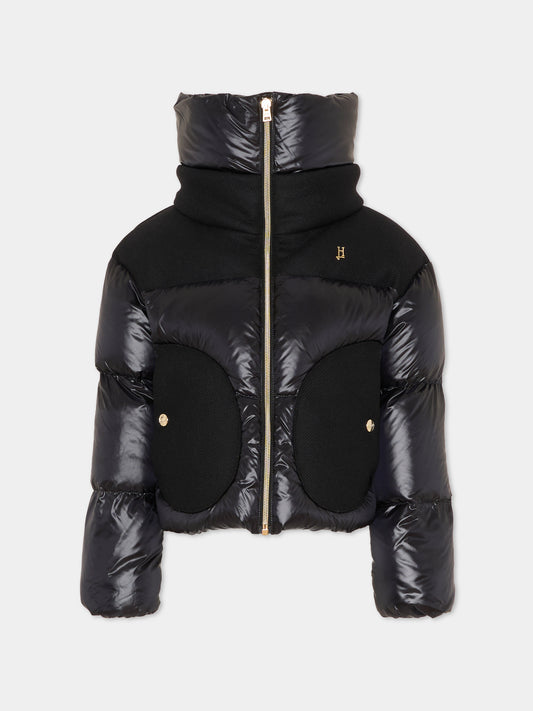 Piumino nero per bambina,Herno Kids,PI000190G 12017Z 9300