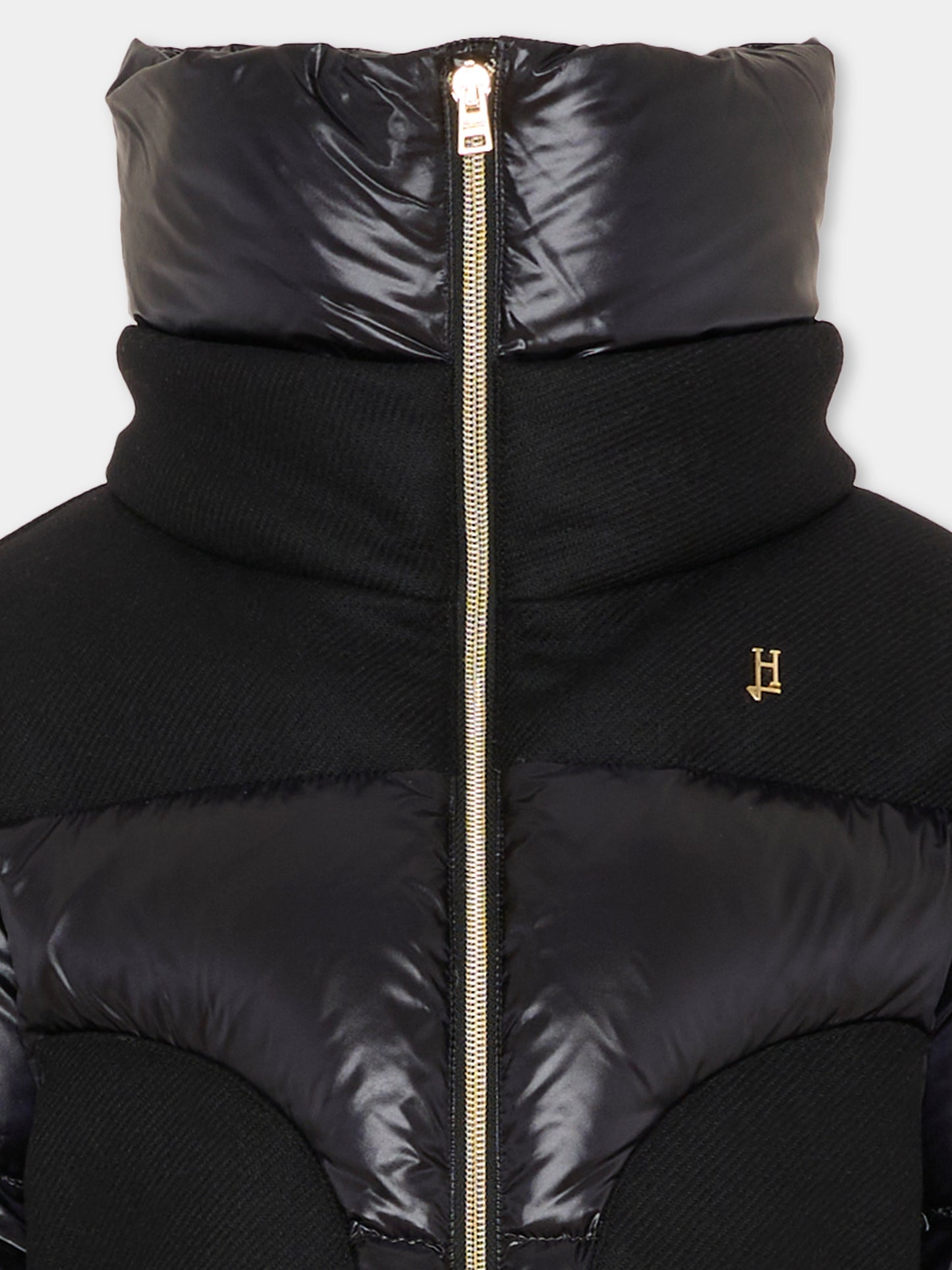 Piumino nero per bambina,Herno Kids,PI000190G 12017Z 9300