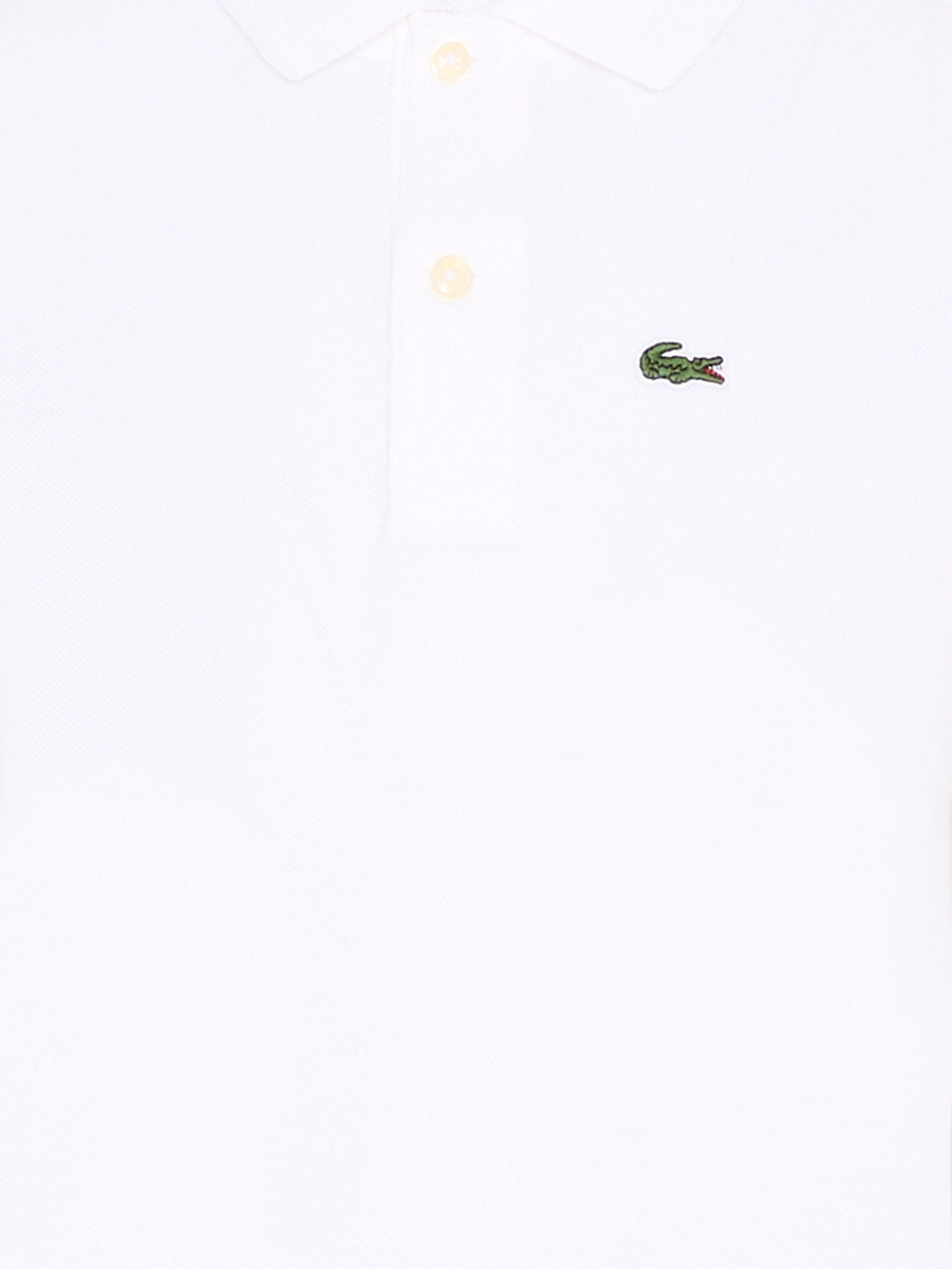 Polo bianca per bambino con logo,Lacoste,7354 W8L