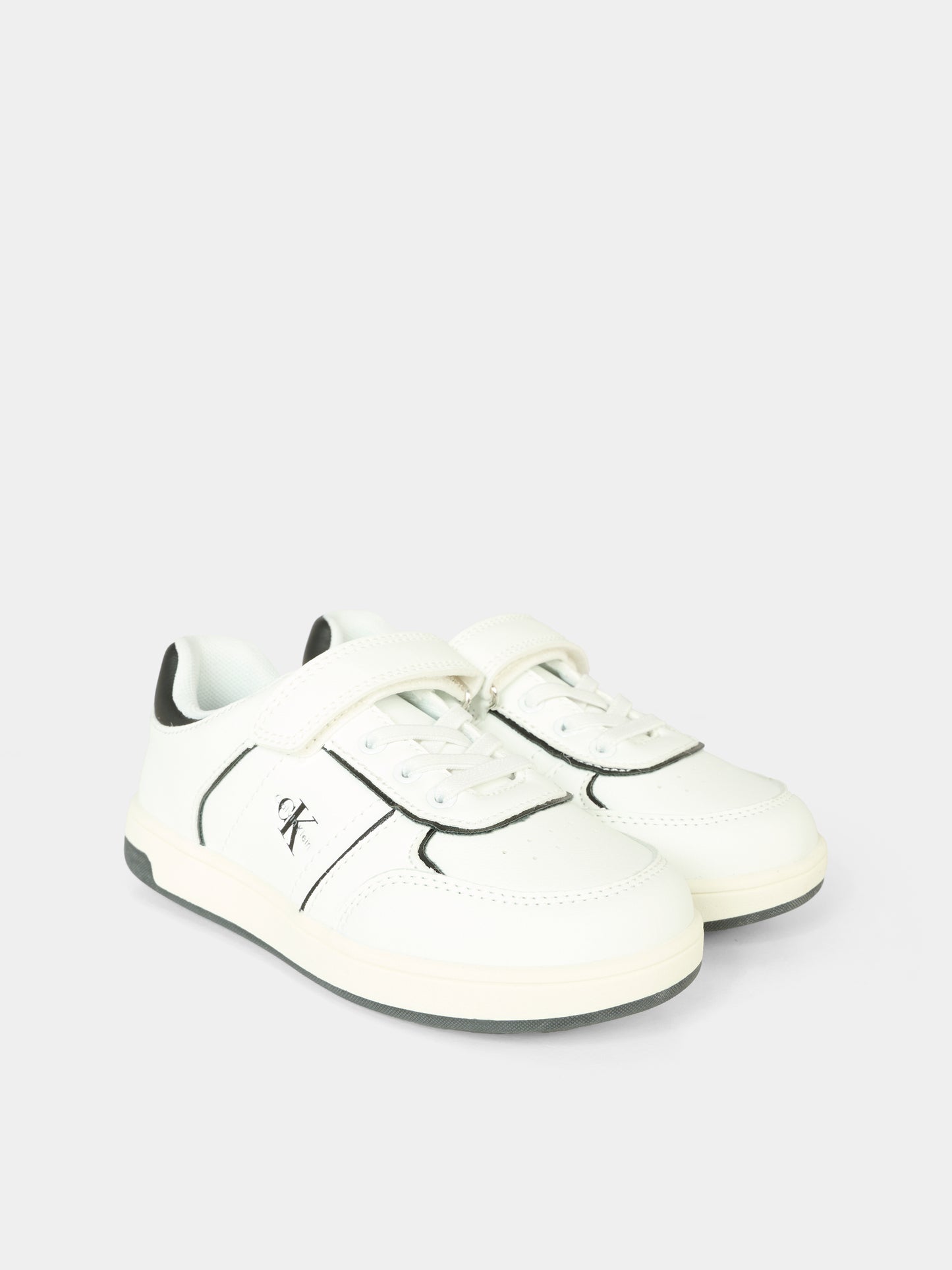 Sneakers bianche per bambino,Calvin Klein Kids,V1X9 83148 1355X002