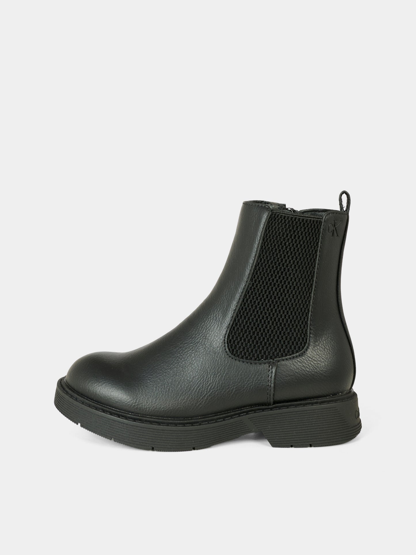 Stivali neri per bambini con logo,Calvin Klein Kids,V3X5 83184 1355999