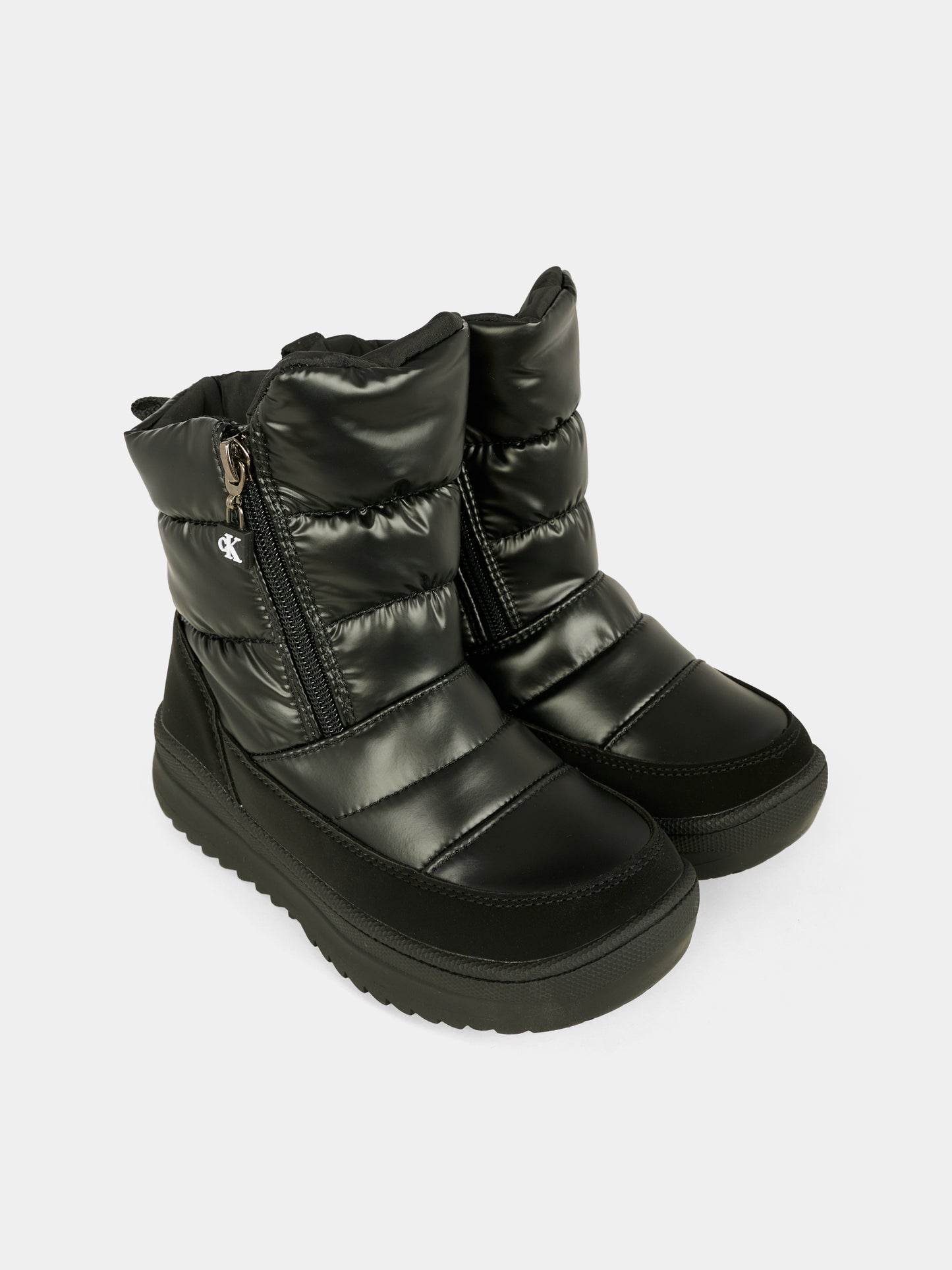 Stivali da neve neri per bambini,Calvin Klein Kids,V3A5 83140 1862999