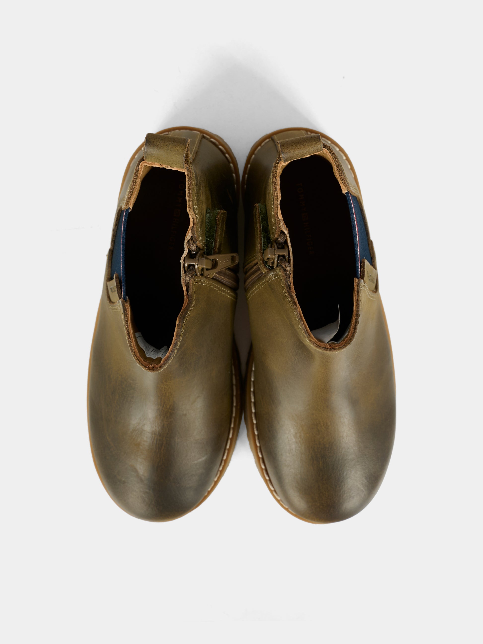 Stivaletti marroni per bambino con logo,Tommy Hilfiger Junior,T1X5 33700 0124414