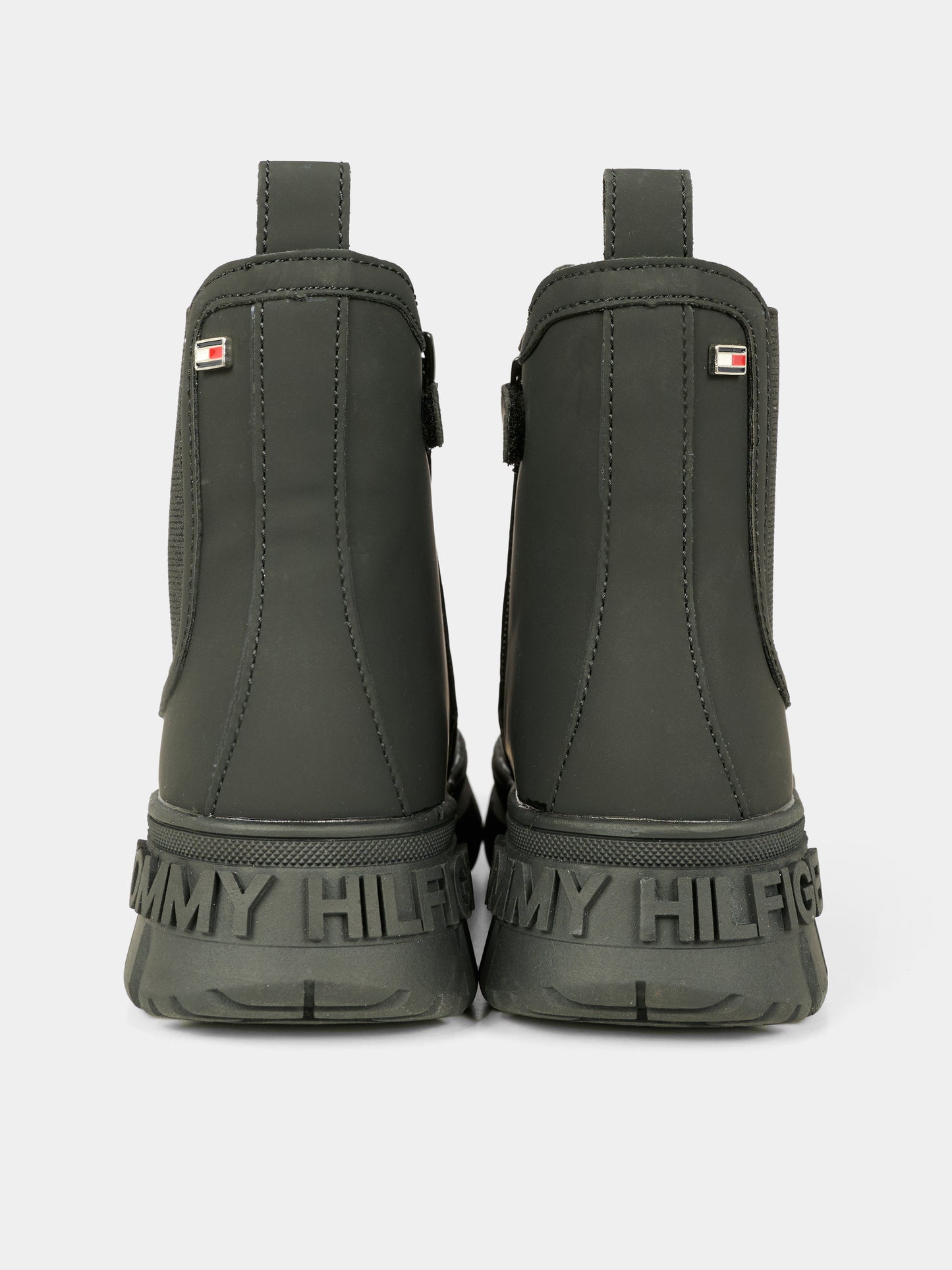 Stivaletti neri per bambino con bandierina,Tommy Hilfiger Junior,T3X5 34130 1355999