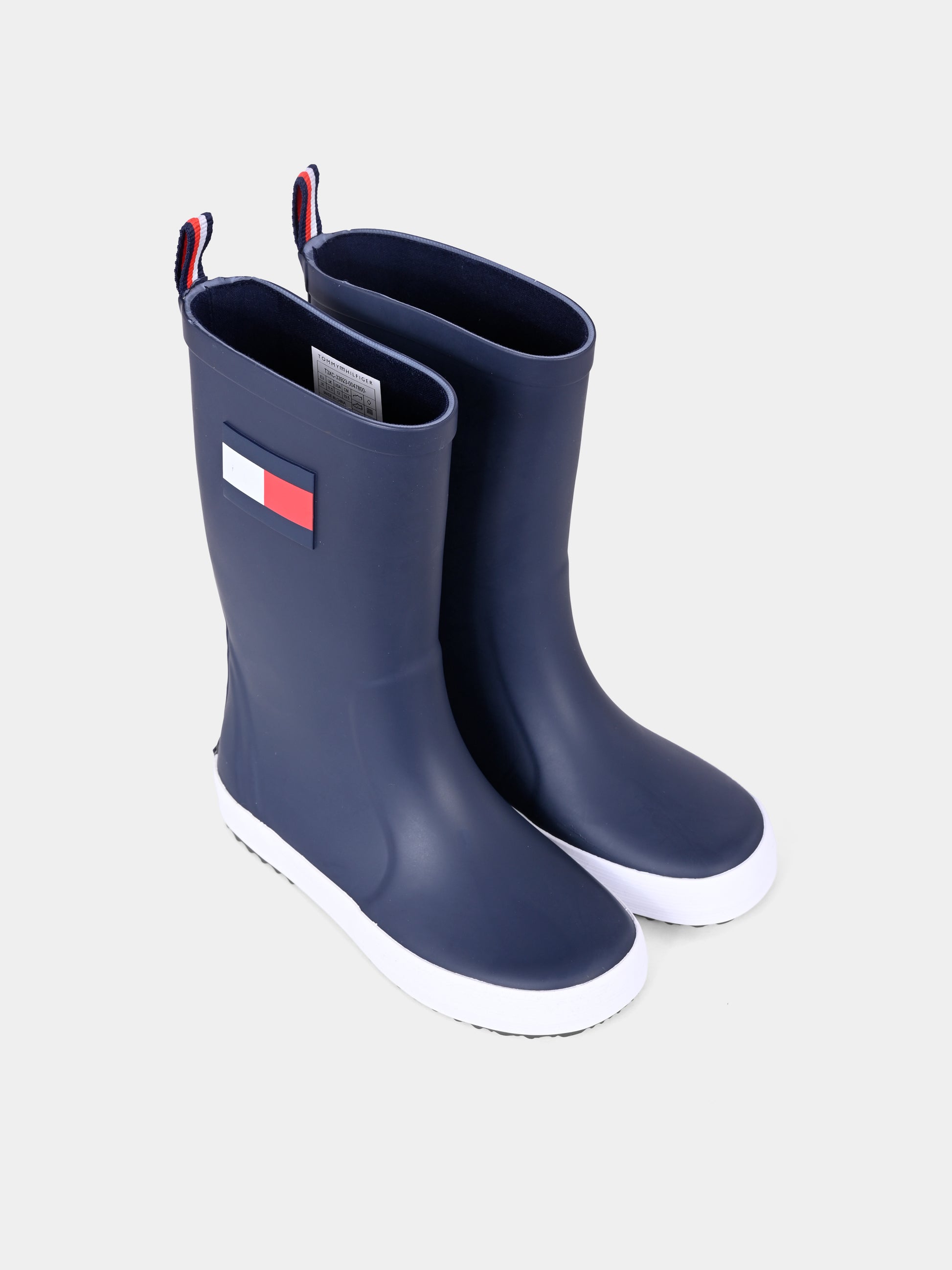 Stivali da pioggia blu per bambini,Tommy Hilfiger Junior,T3XC 33923 0047800