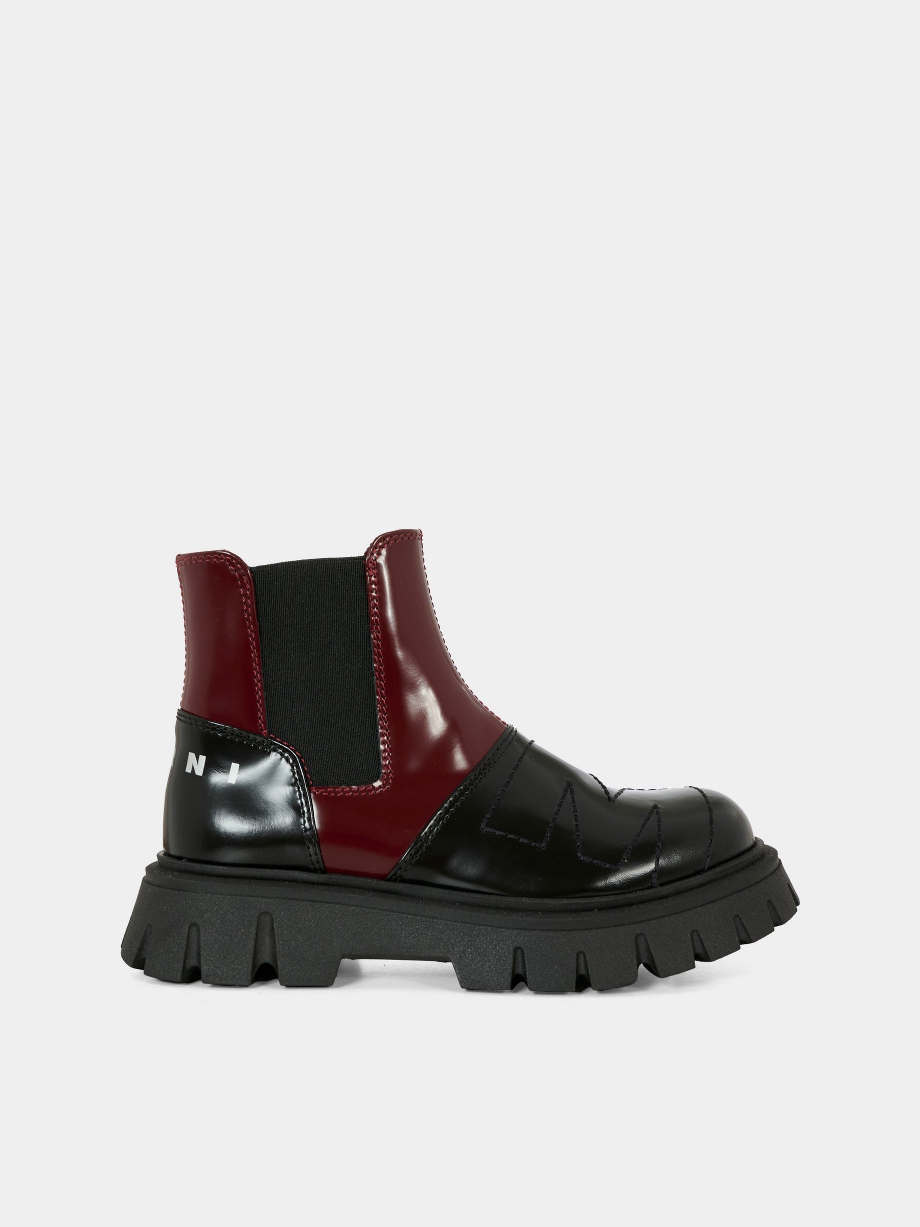 Stivaletti neri per bambini con logo,Marni Kids,82046 - VAR1